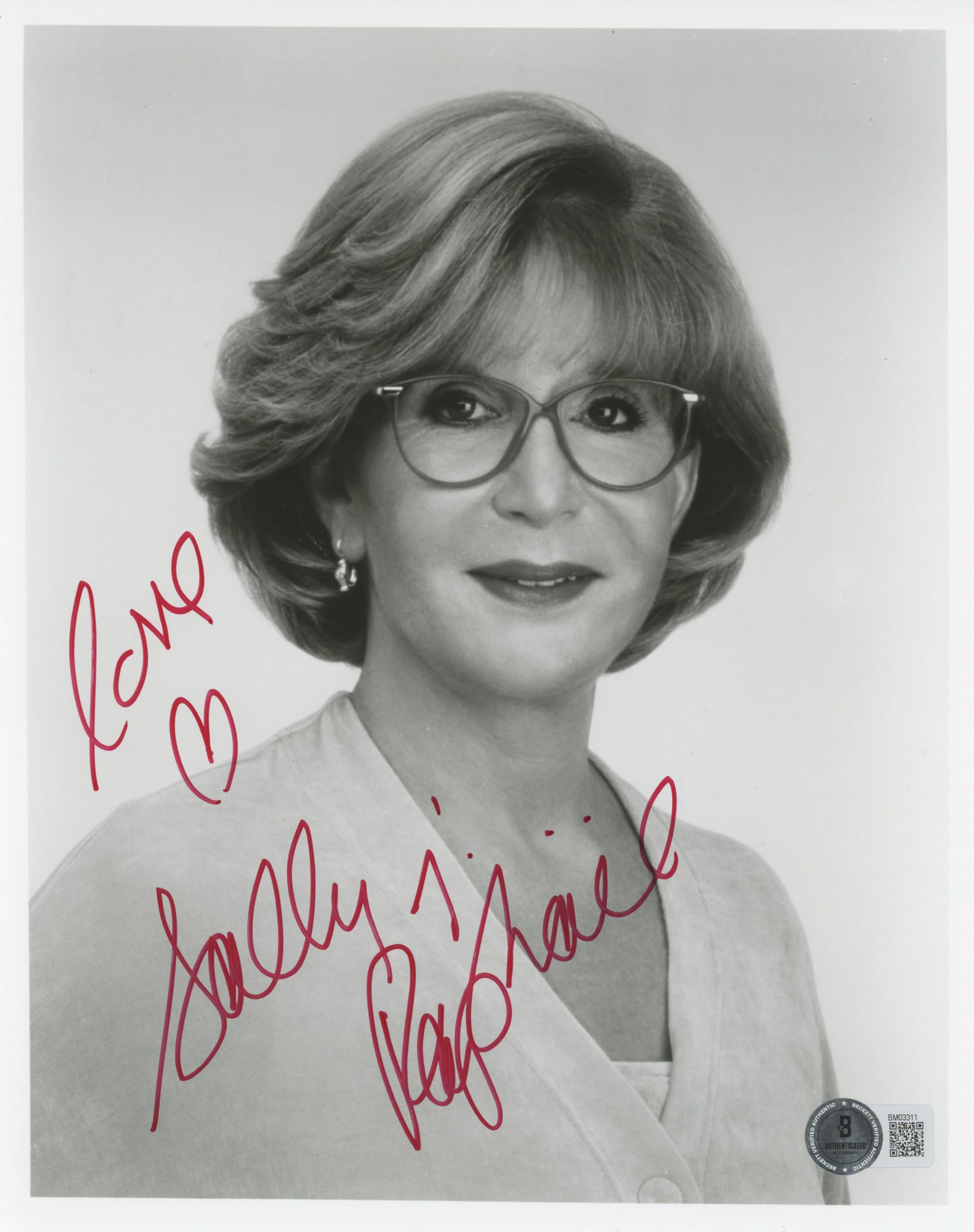 Sally Jessy Raphael "Love" Authentic Signed 8x10 Photo Autographed BAS #BM03311