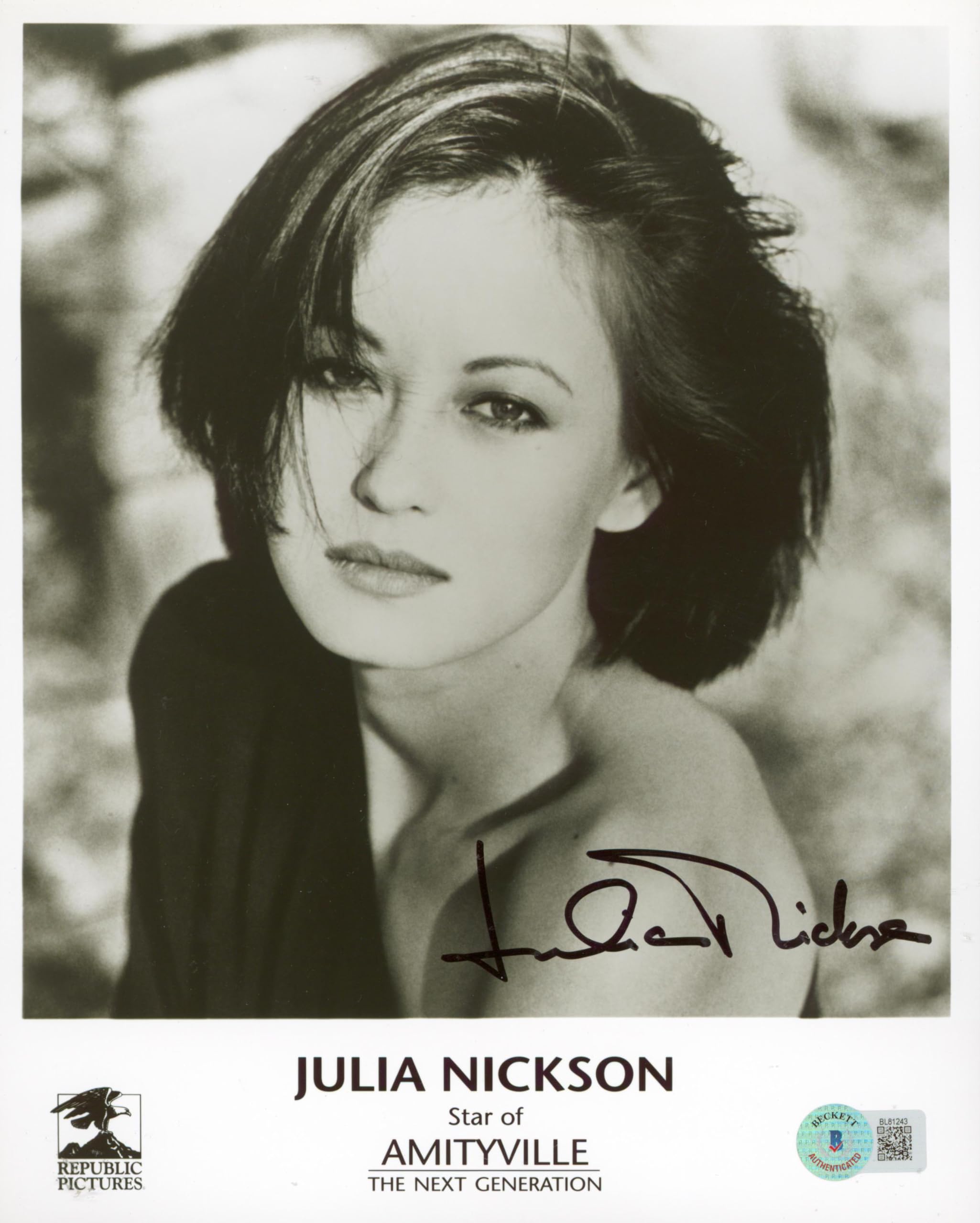 Julia Nickson Amityville: A New Generation Signed 8x10 Photo BAS #BL81243