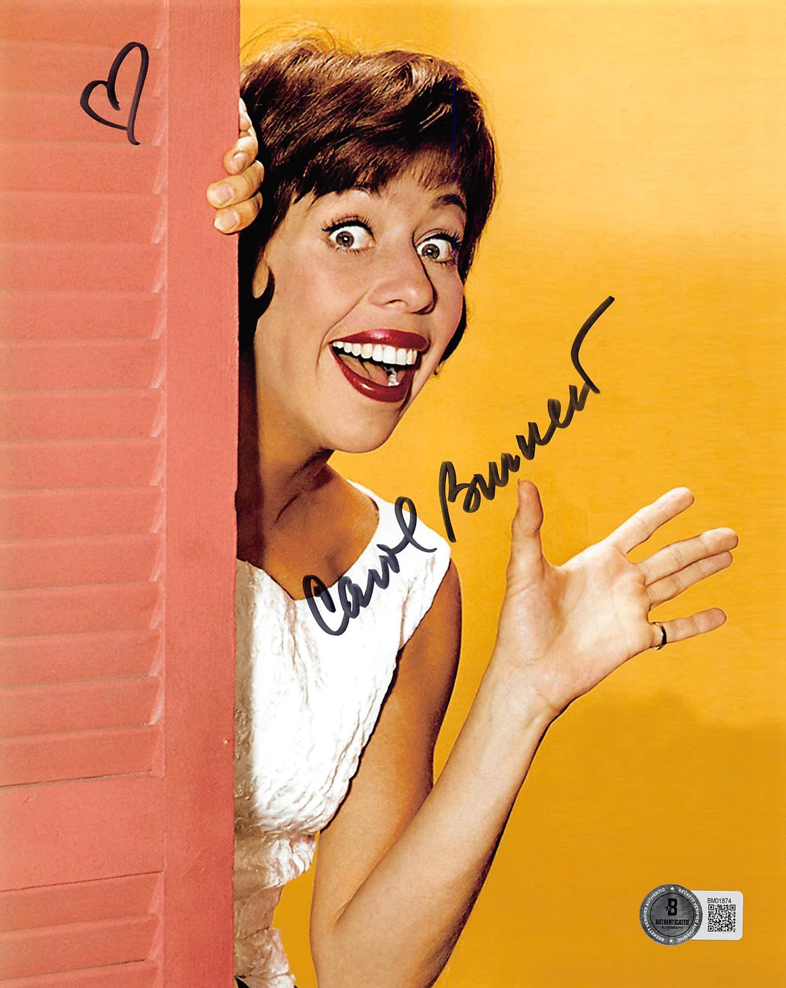 Carol Burnett Authentic Signed 8x10 Vertical Autographed Photo BAS 3