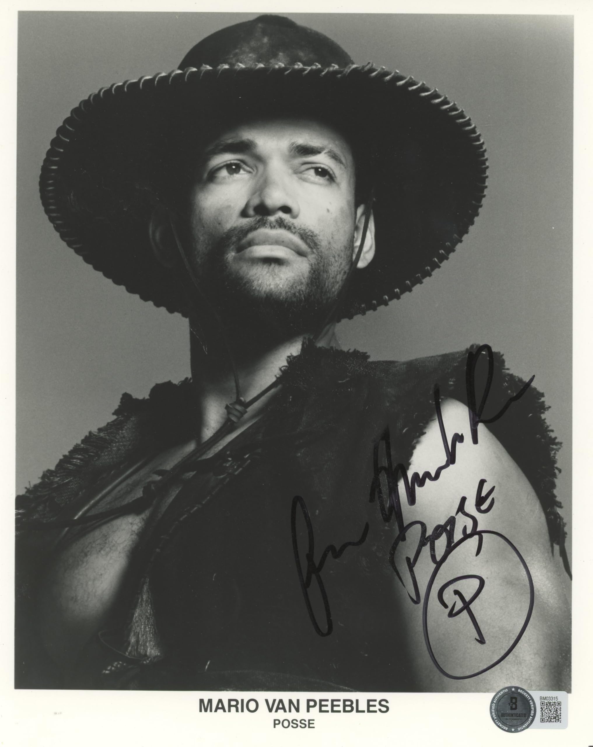 Mario Van Peebles Posse "Posse" Authentic Signed 8x10 Photo BAS #BM03315