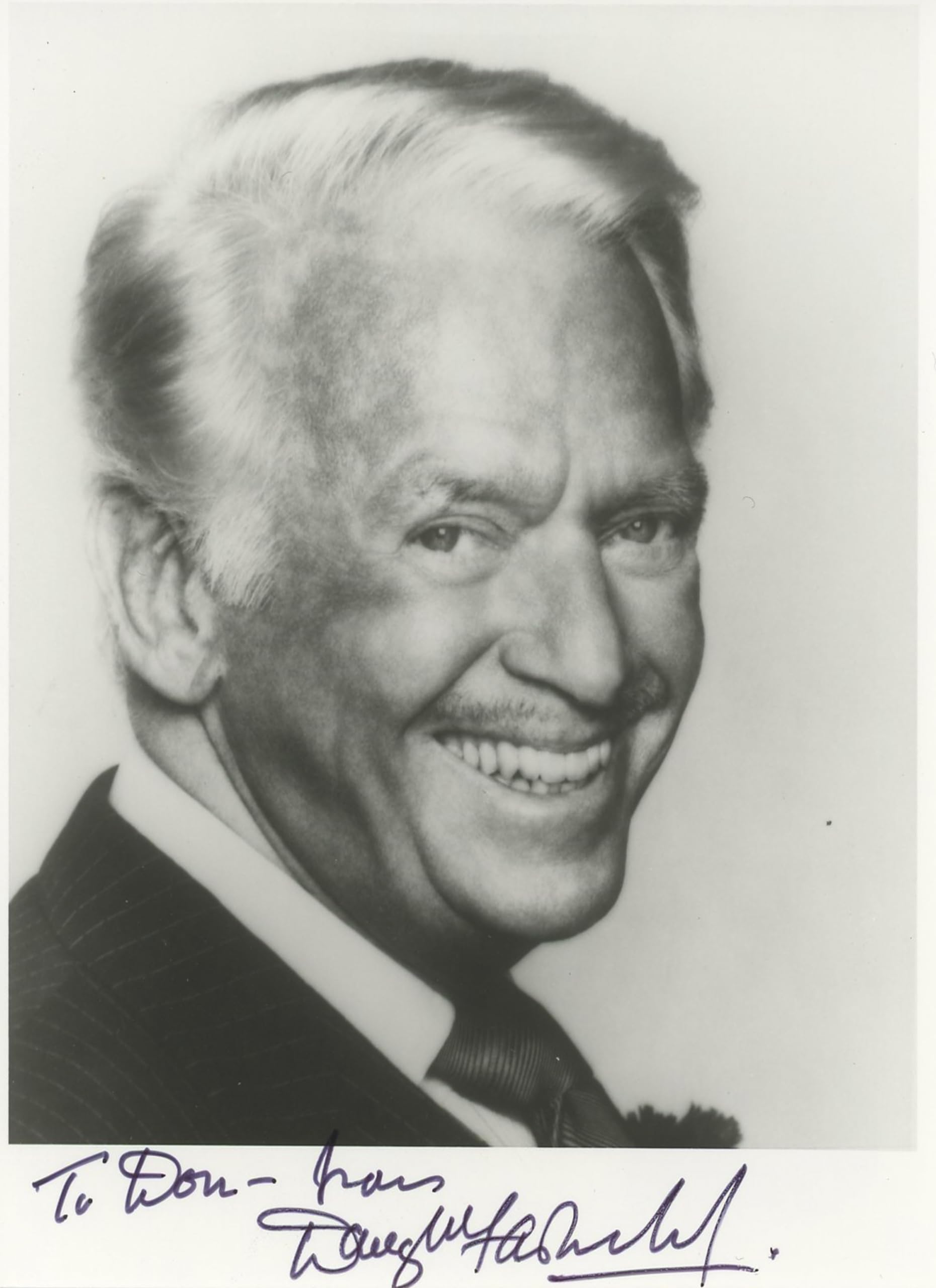 Douglas Fairbanks Sr. The Mask Of Zorro "To Don" Signed 4x5 Photo BAS #BK43276