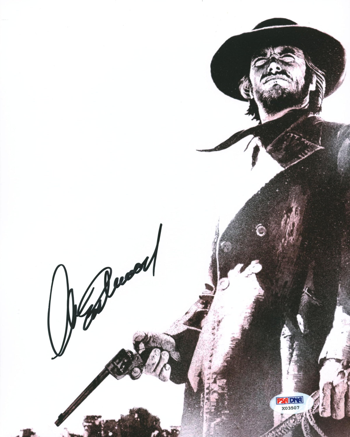 Clint Eastwood Good, the Bad & the Ugly Signed 8x10 Photo Auto 10! PSA #X03507