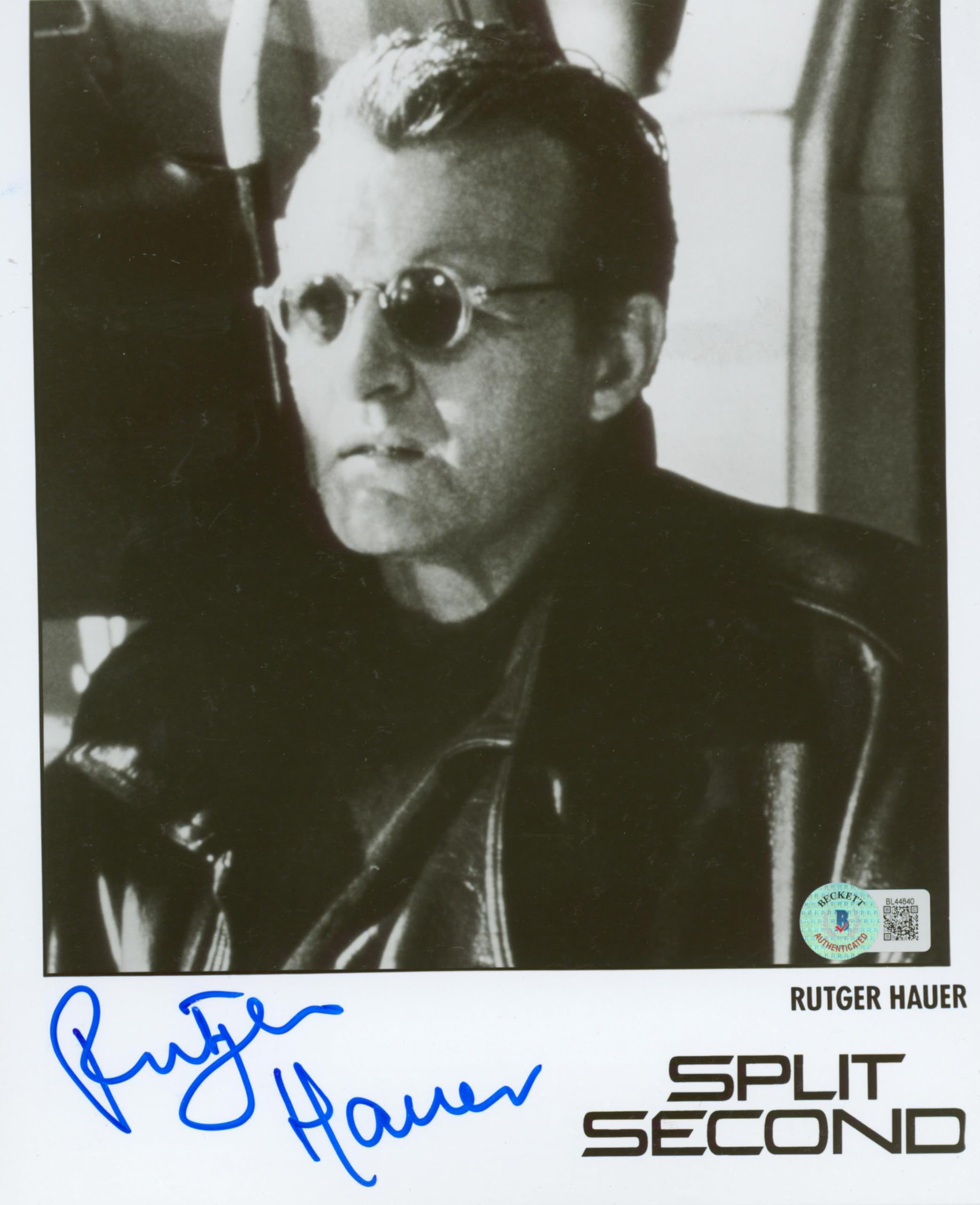 Rutger Hauer Split Second Authentic Signed 8x10 Photo Autographed BAS #BL44840