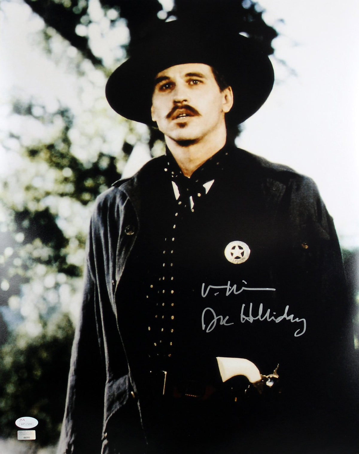 Val Kilmer Tombstone "Doc Holliday" Authentic Signed 16X20 Photo JSA Witness