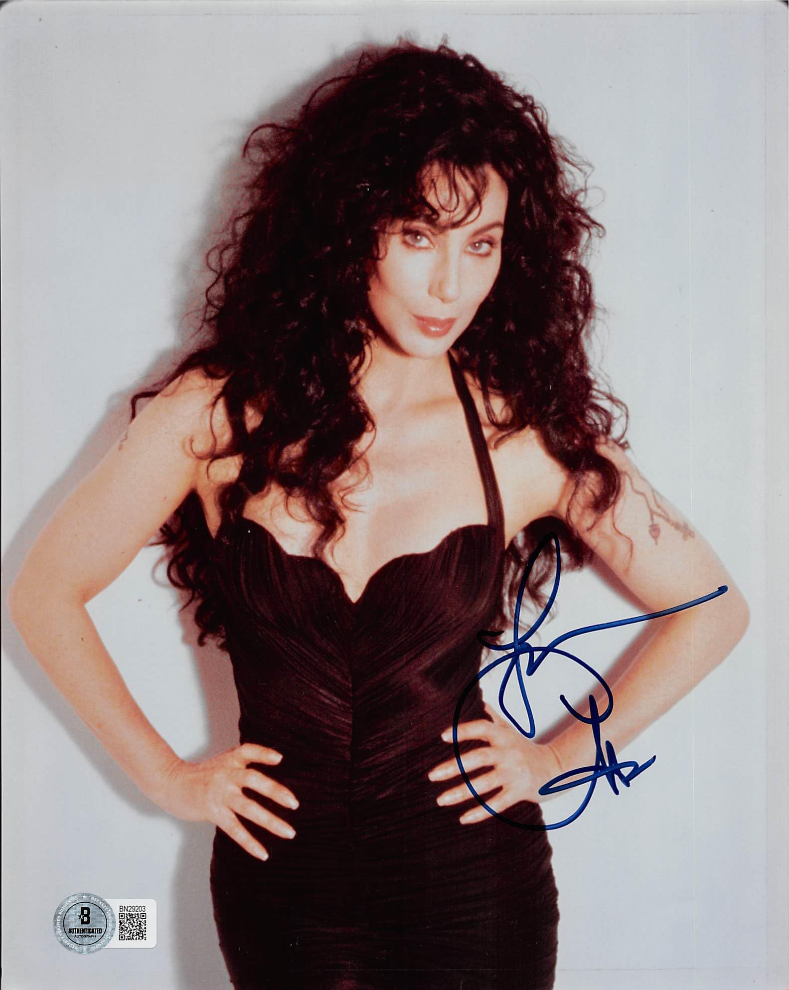 Cher Moonstruck Authentic Signed 8x10 Photo Autographed BAS #BN29203