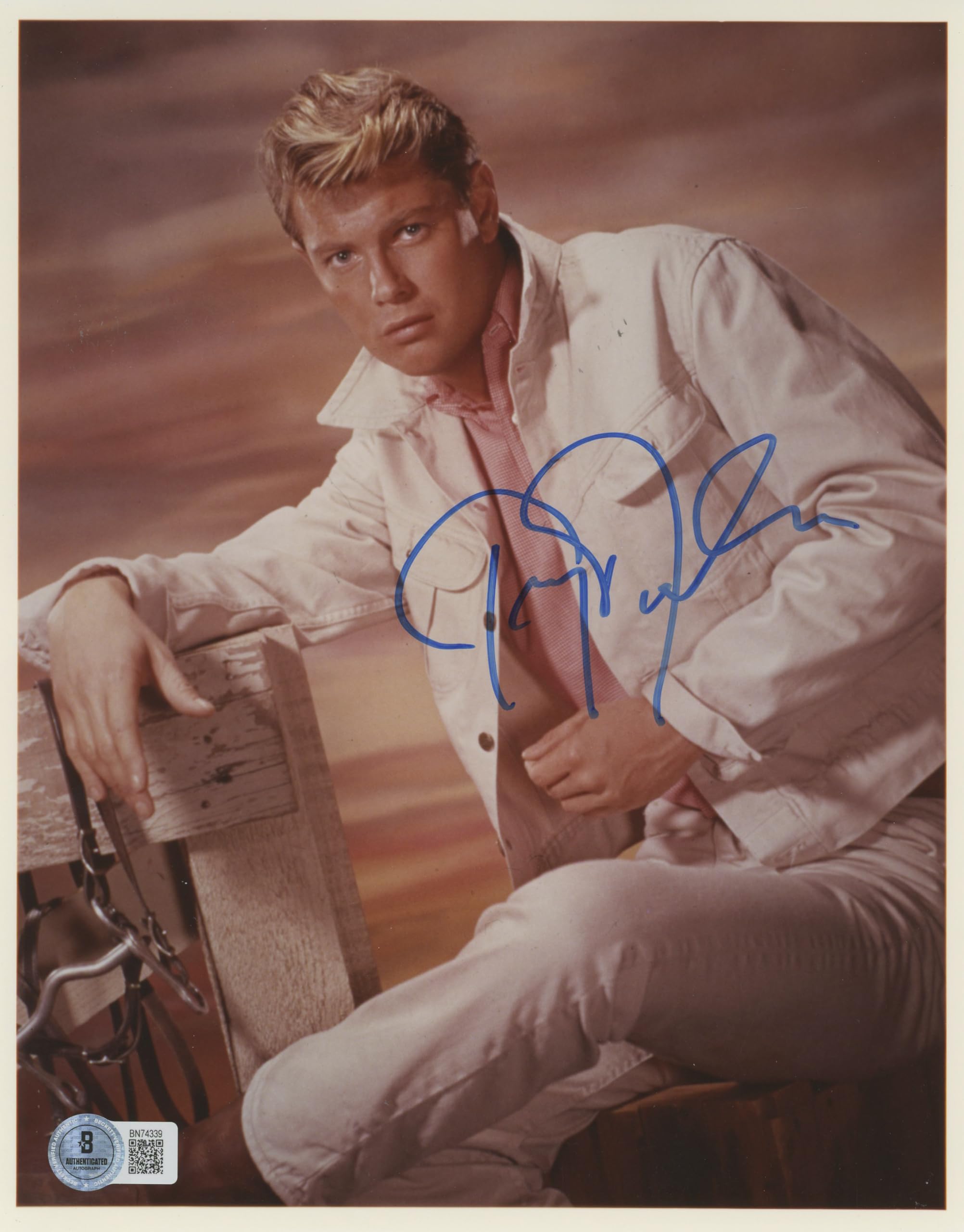 Troy Donahue A Summer Place Authentic Signed 8x10 Photo Autographed BAS #BN74339