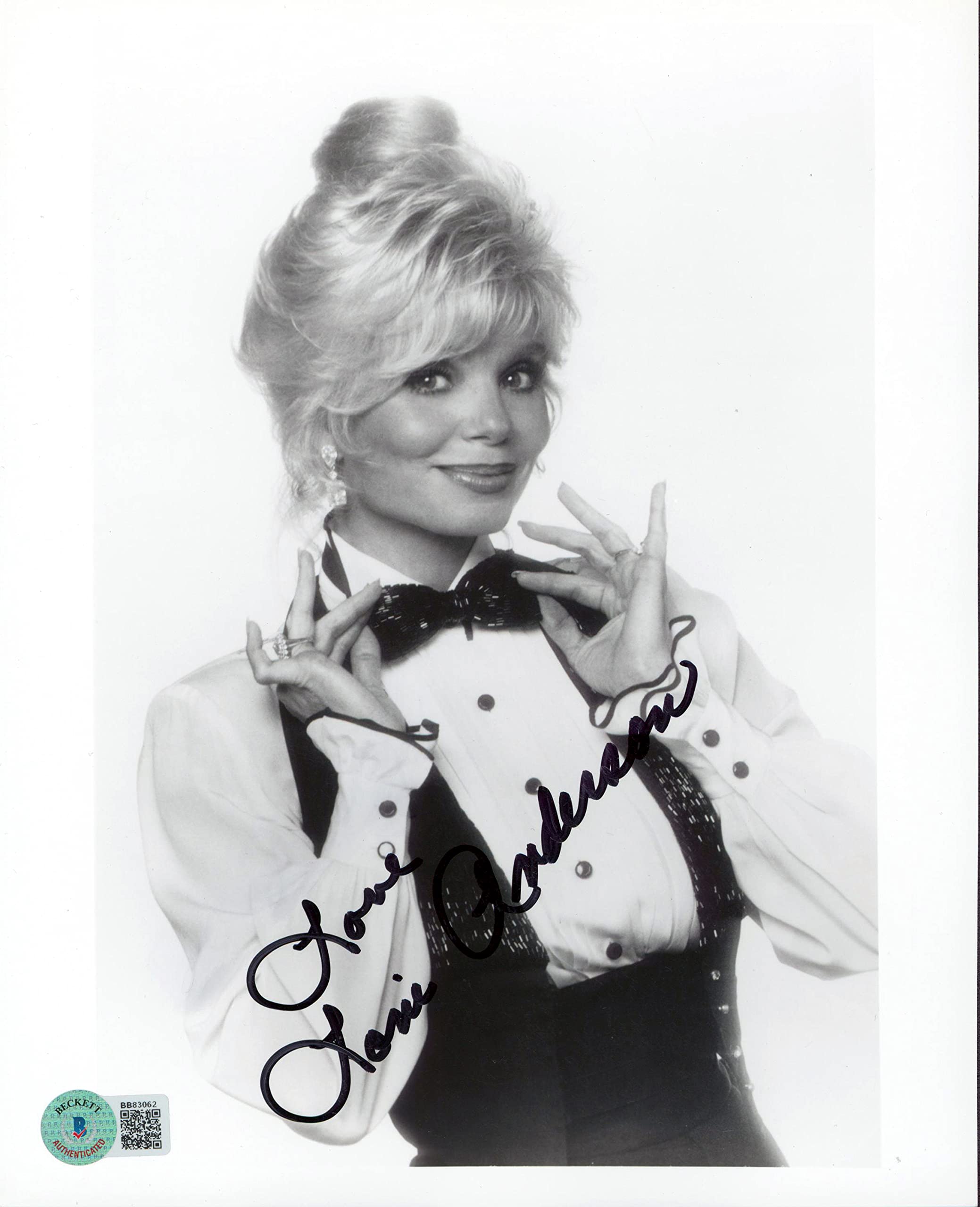 Loni Anderson WKRP in Cincinnati Authentic Signed 8x10 B&W Photo BAS #BB83062