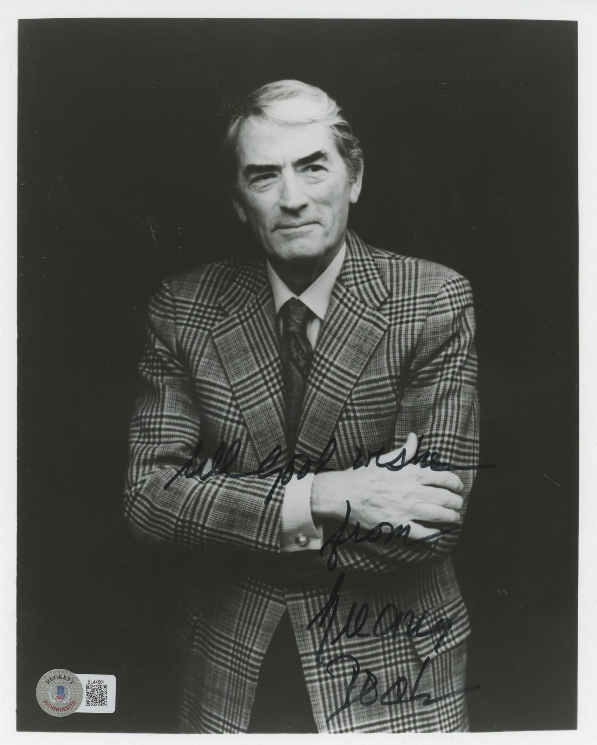 Gregory Peck To Kill a Mockingbird Authentic Signed 8x10 Photo BAS #BL44601