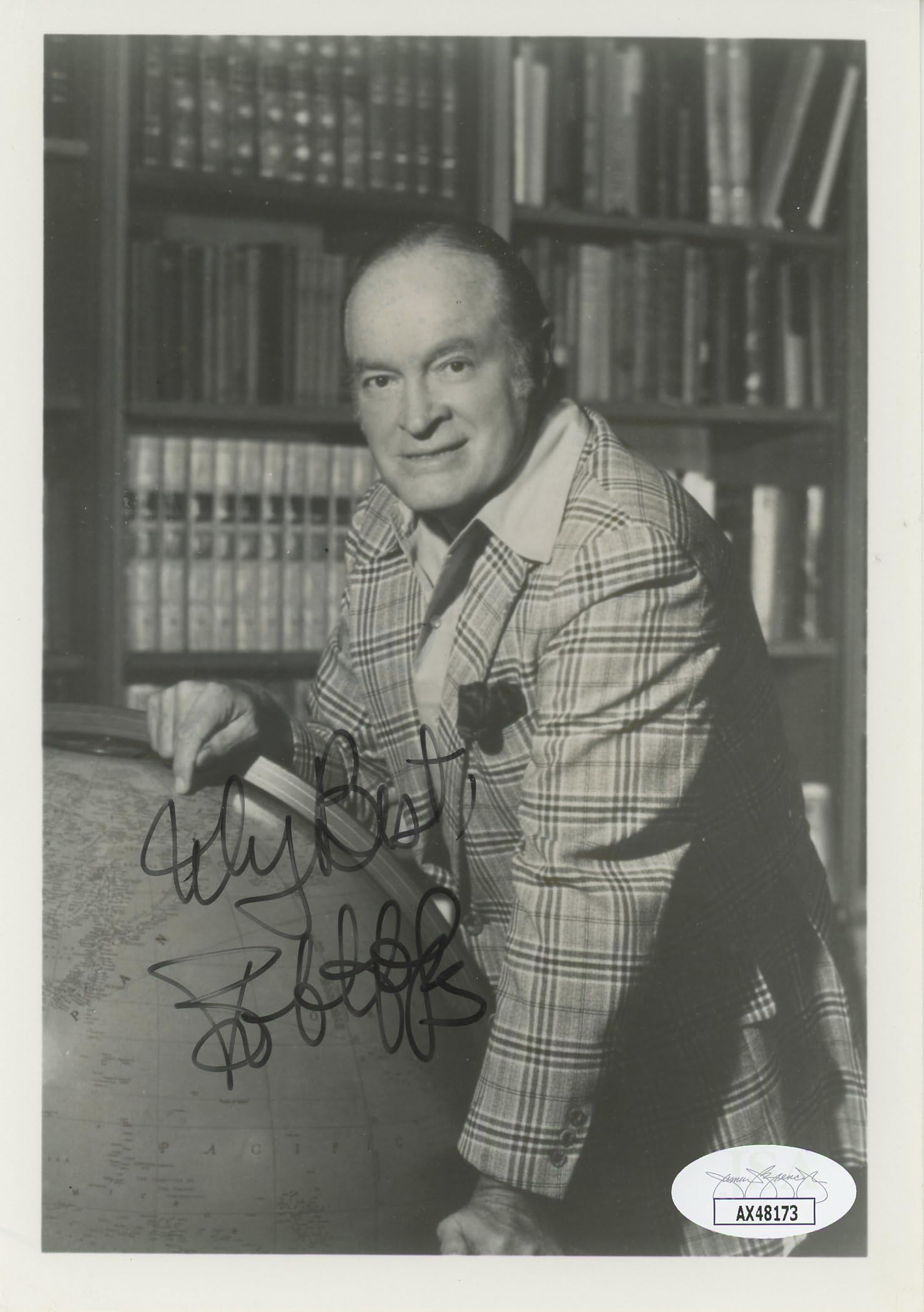 Bob Hope The Tonight Show Authentic Signed 5x7 Photo Autographed JSA #AX48173