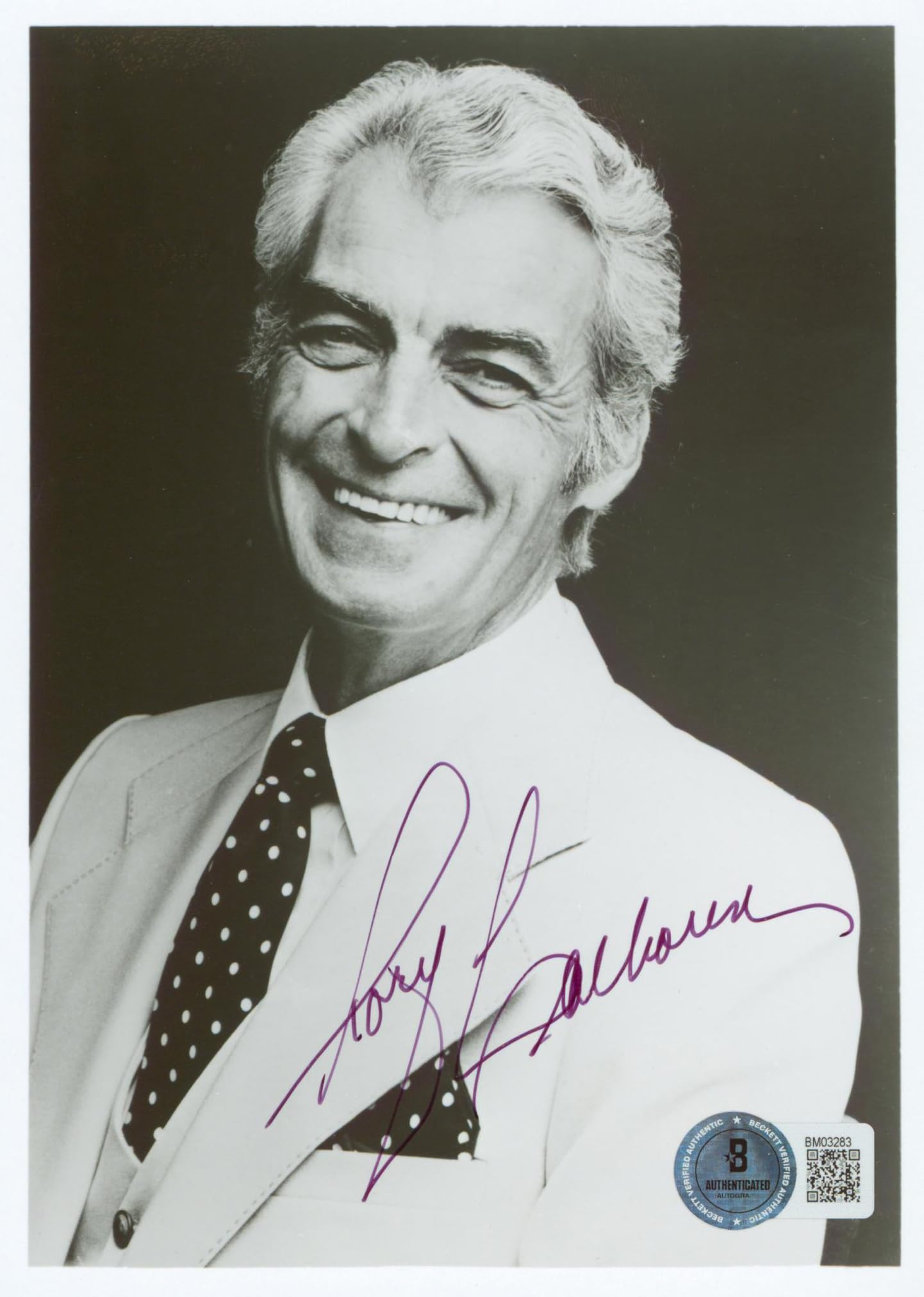 Rory Calhoun Motel Hell Authentic Signed 5x7 Photo Autographed BAS #BM03283