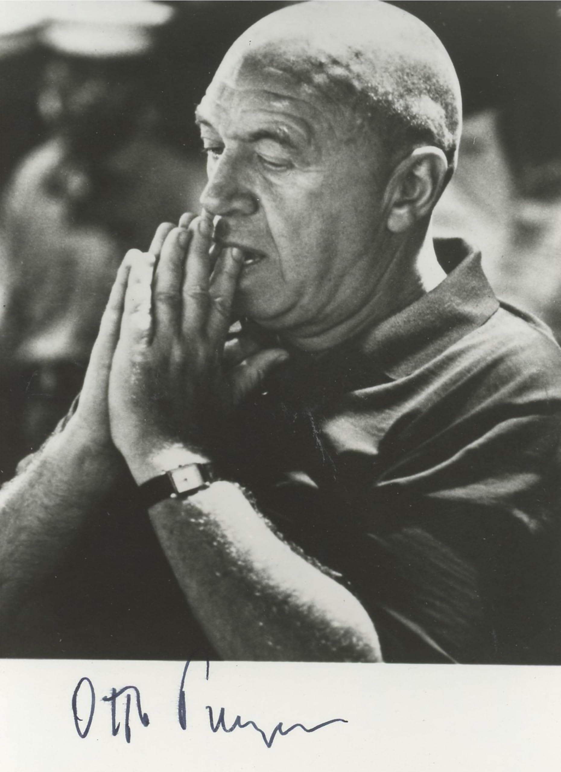 Otto Preminger Laura Authentic Signed 3.5x5.5 Black & White Photo BAS #BK43349