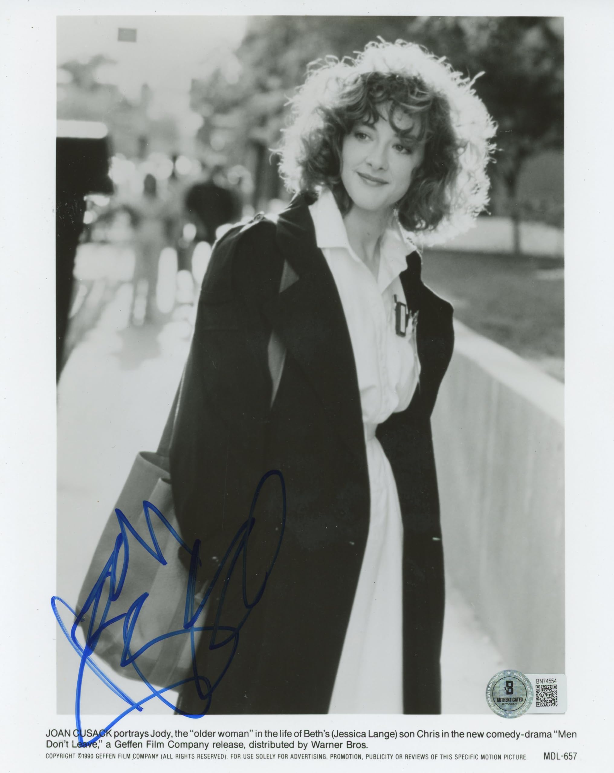 Joan Cusack Men Don't Leave Authentic Signed 8x10 Photo Autographed BAS #BN74554