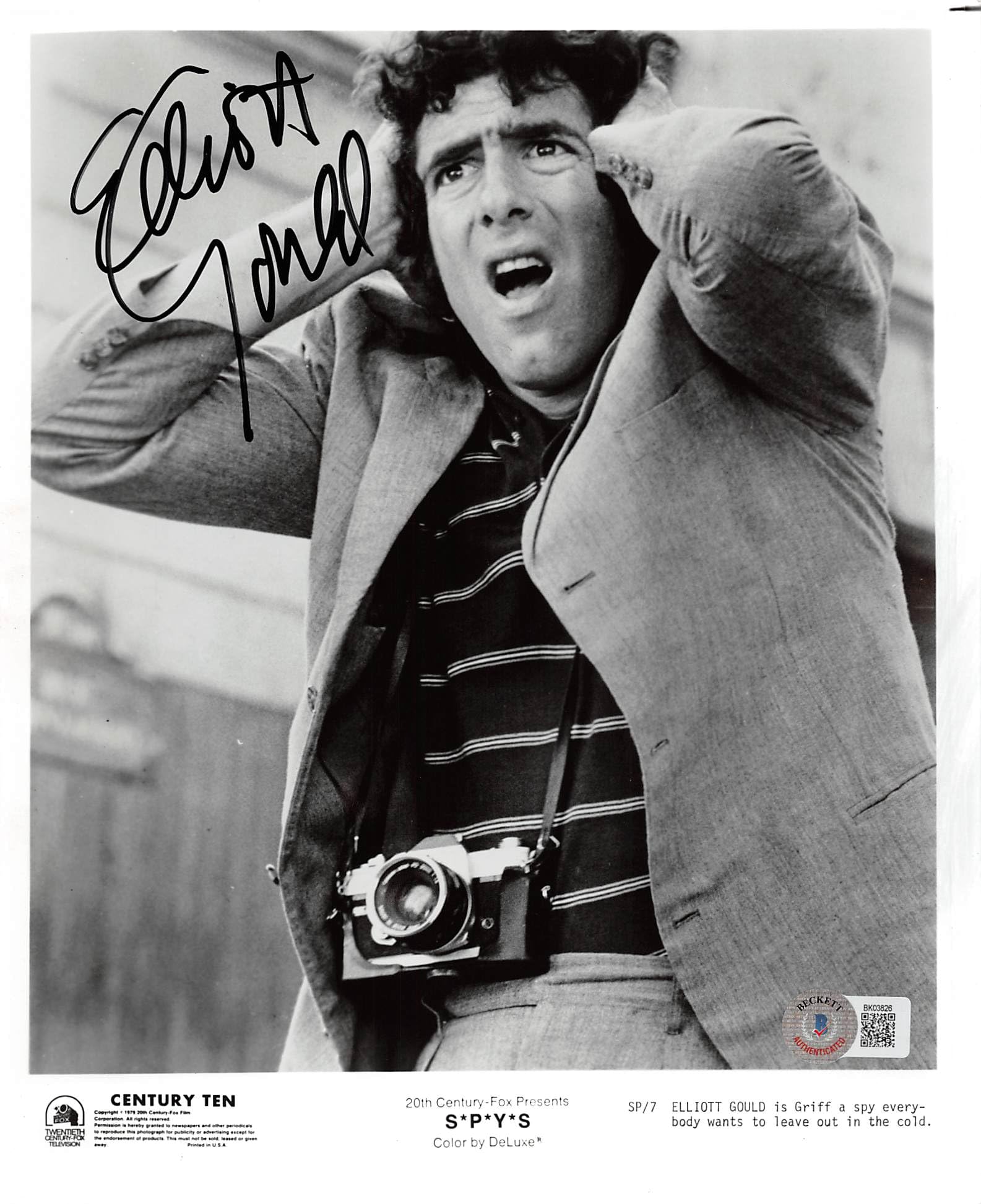 Elliott Gould S*P*Y*S Authentic Signed 8x10 Photo Autographed BAS #BK03826