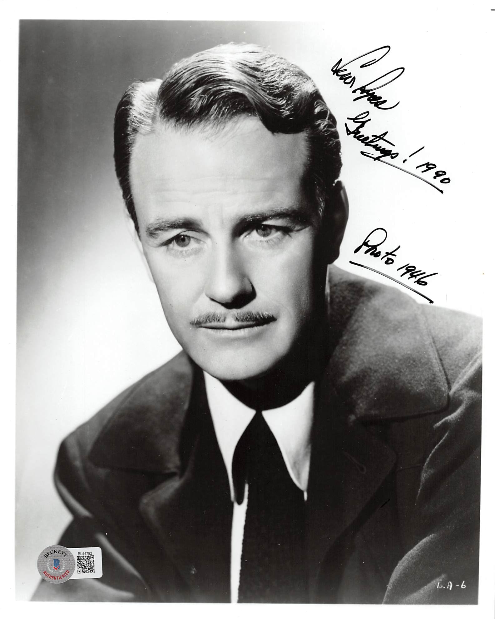 Lew Ayres All Quiet on the Western Front Signed 8x10 Photo BAS #BL44792