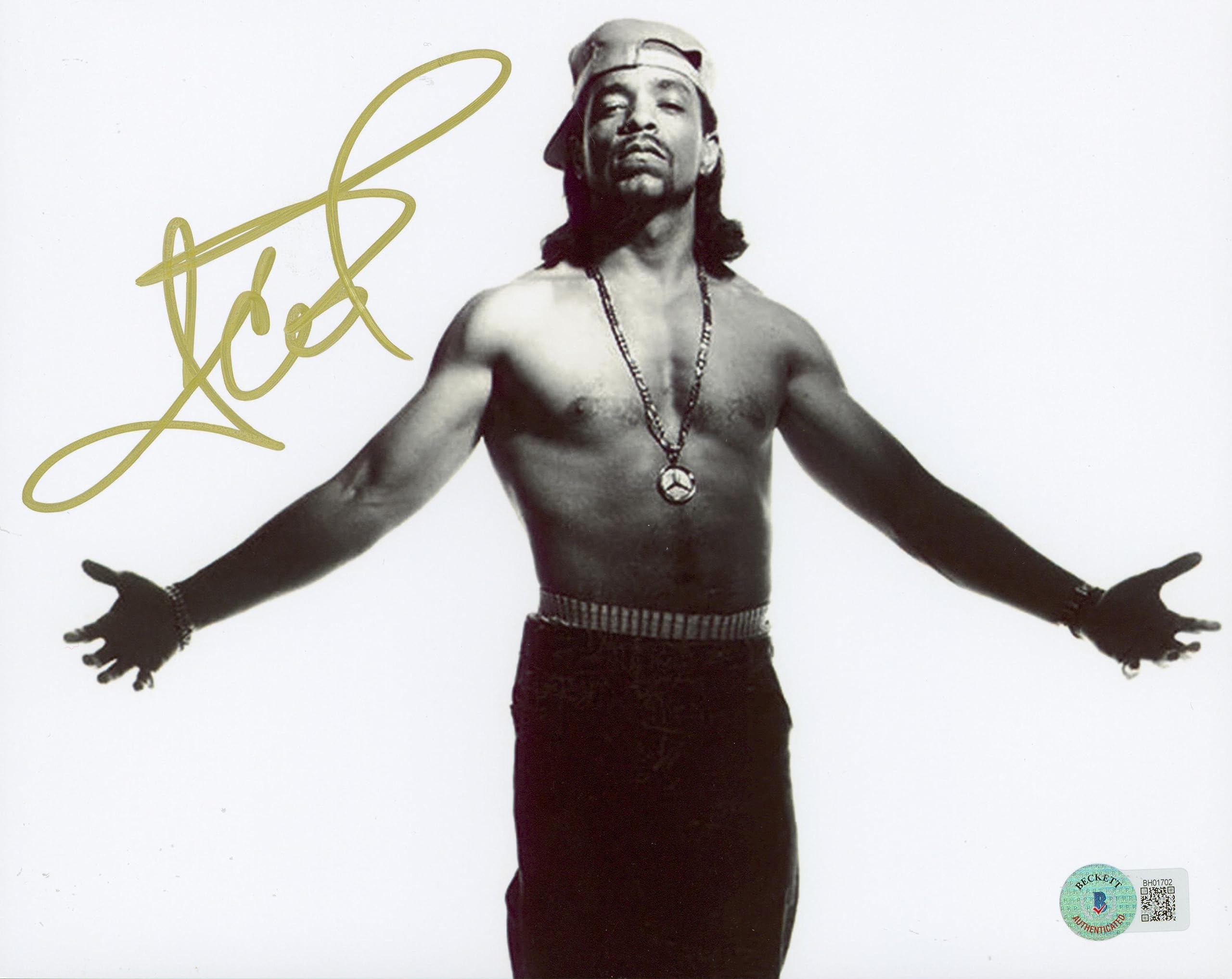Ice-T Body Count Authentic Signed 8x10 Photo Autographed BAS #BH01702