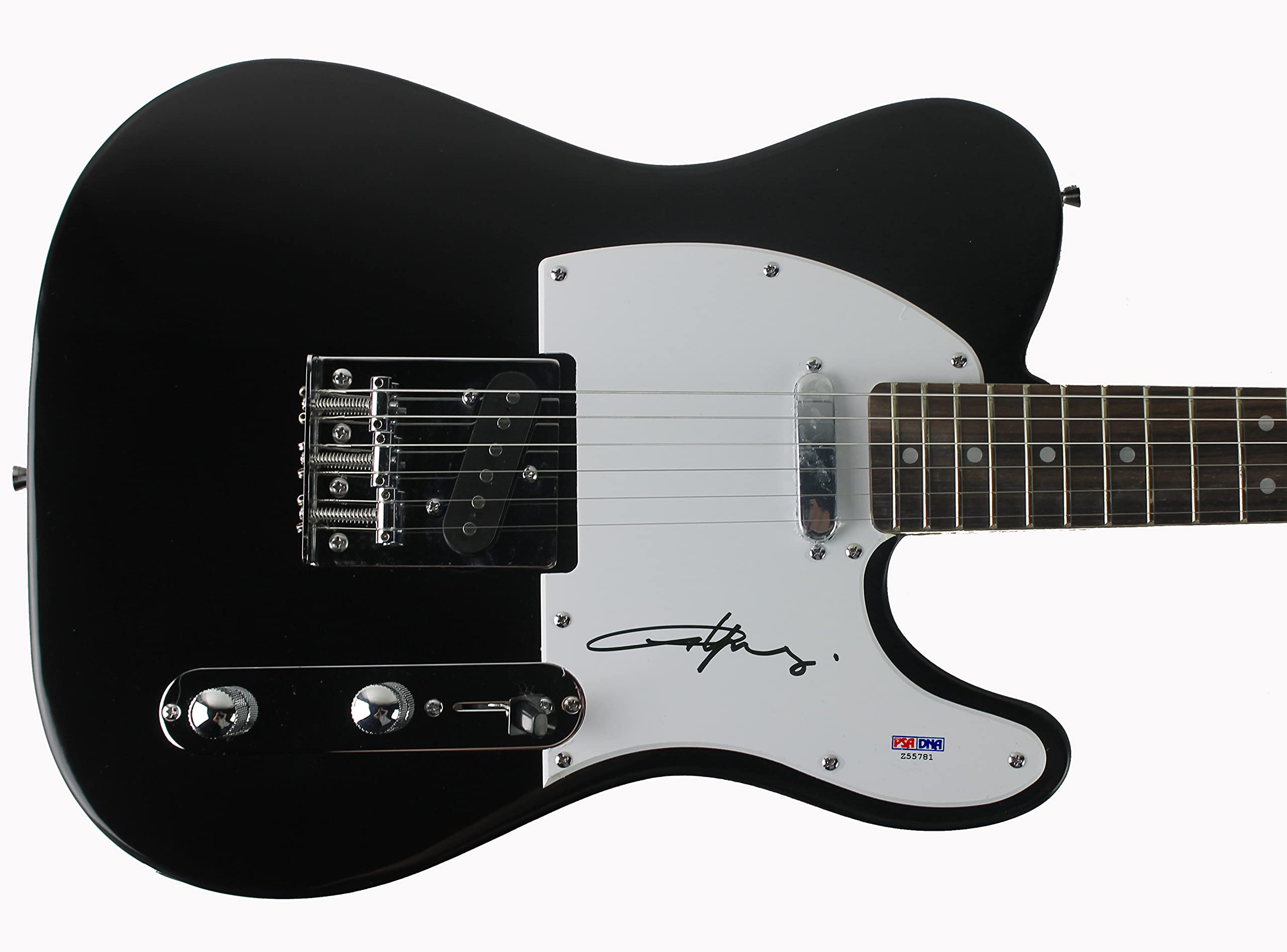 Angus Young AC/DC Authentic Signed Black Pro Electric Guitar PSA/DNA #Z55781