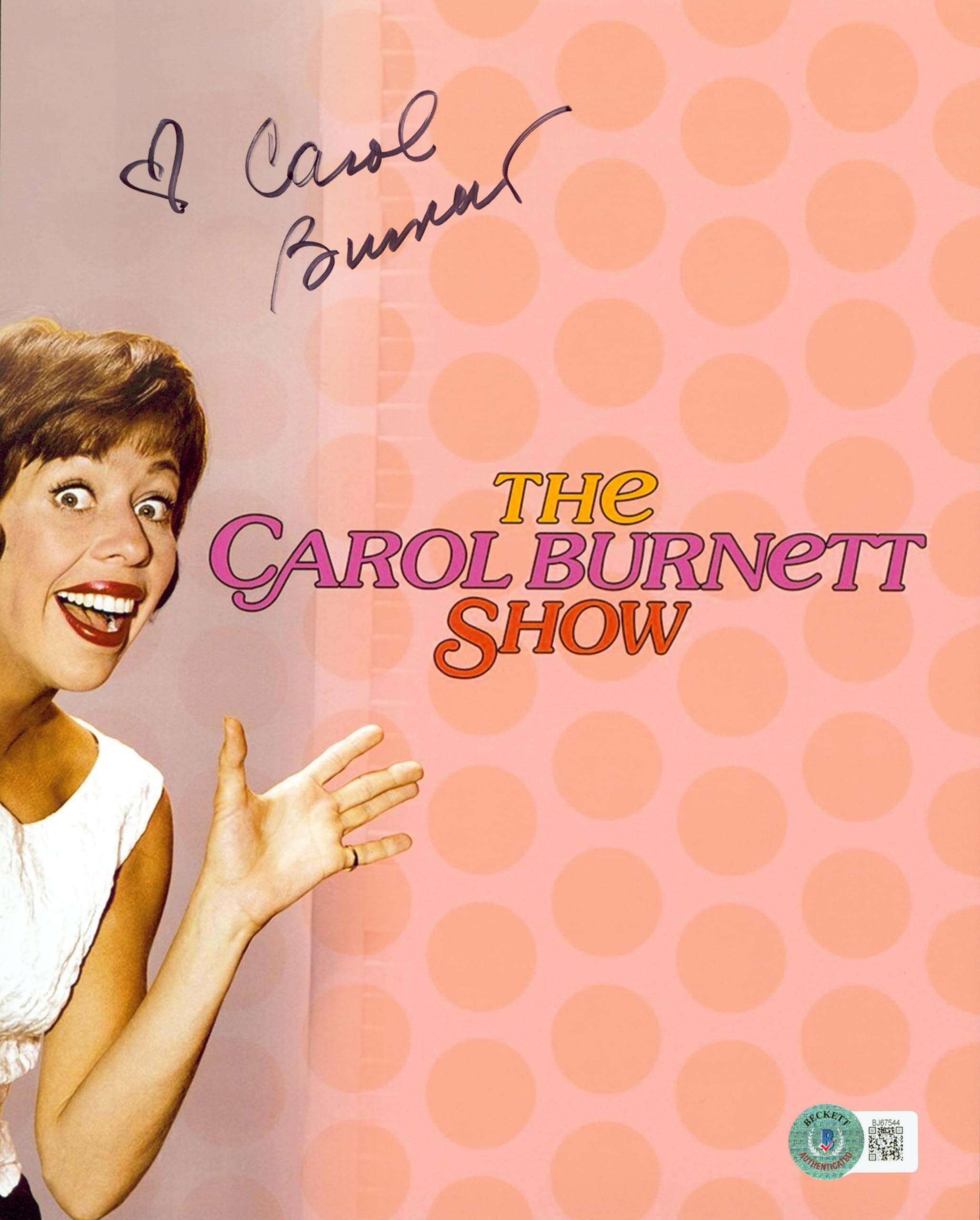 Carol Burnett Authentic Signed 8x10 Photo Autographed BAS #BJ67544