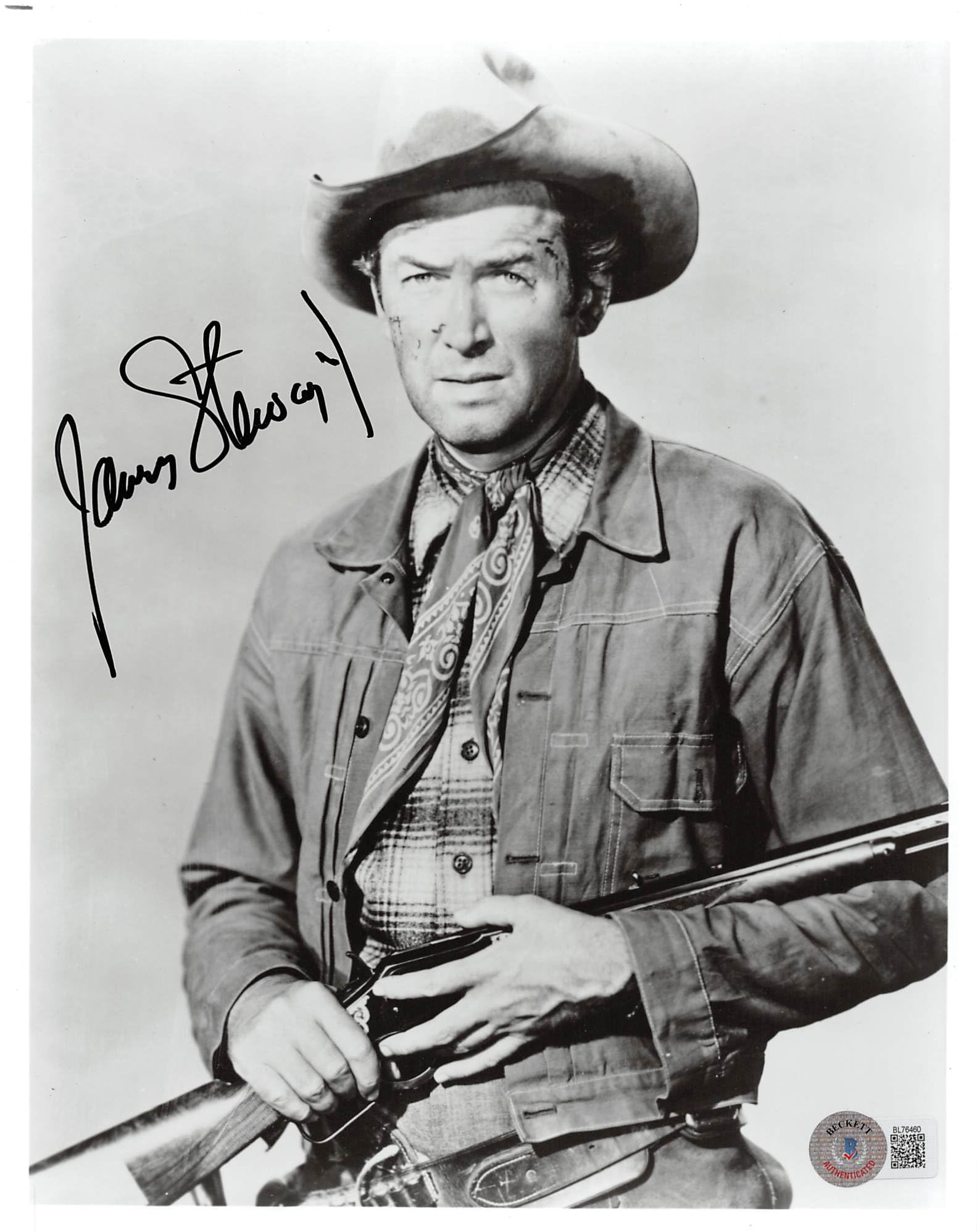 James Stewart Winchester '73 Authentic Signed 8x10 Photo BAS #BL76460