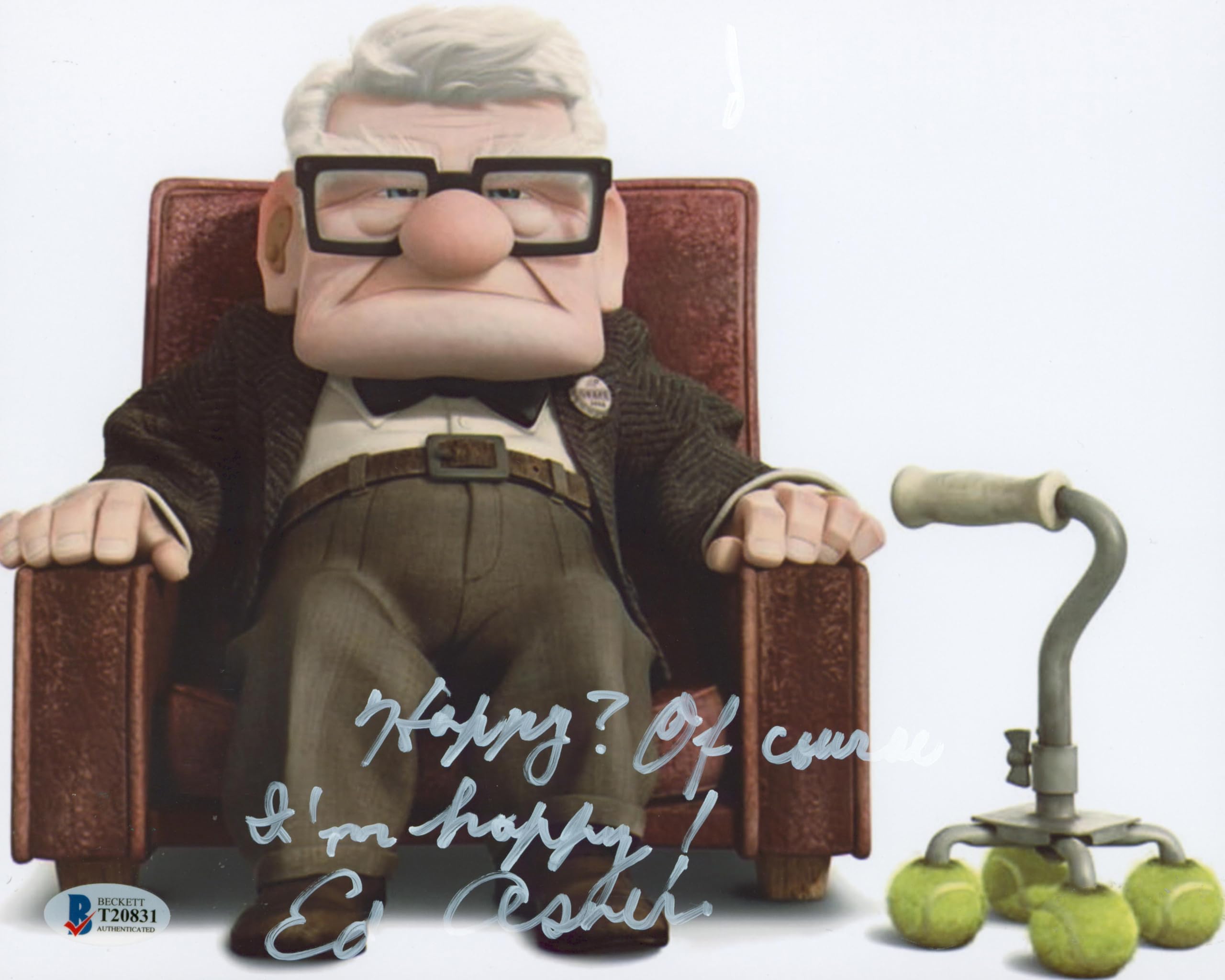 Ed Asner Up "Hoping? Of Course I'm Hoping!" Signed 8x10 Photo BAS #T20831