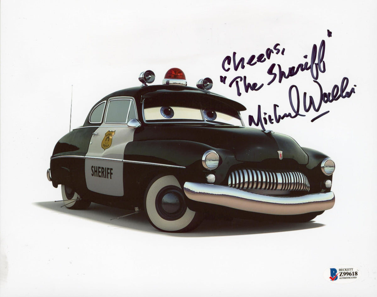 Michael Wallis Cars "Cheers The Sheriff" Authentic Signed 8x10 Photo BAS #Z99618