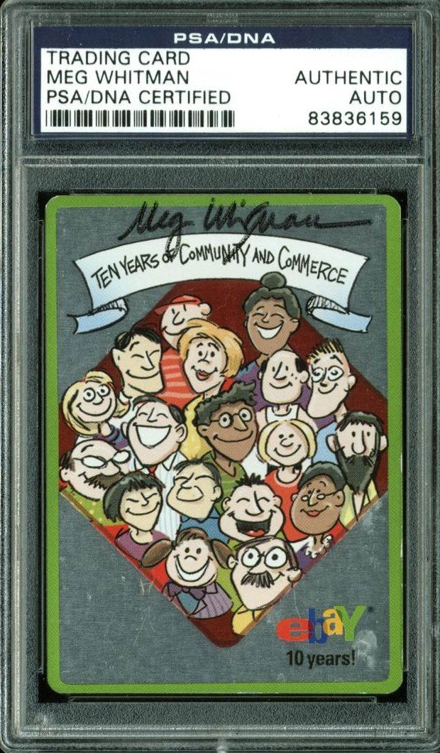 Meg Whitman (ebay CEO) Authentic Signed Trading Card PSA/DNA Slabbed #83836159