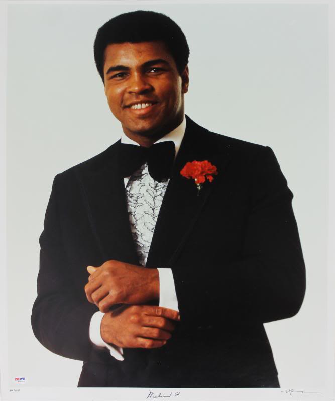 Muhammad Ali Authentic Signed 20X24 Neil Leifer Litho 84/350 PSA/DNA #W00403