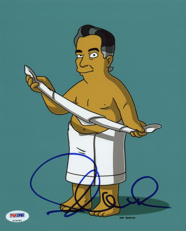 Placido Domingo The Simpsons Signed Authentic 8X10 Photo PSA/DNA #V29680