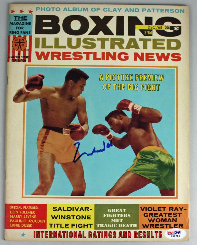 Muhammad Ali Authentic Signed 1965 Boxing Illustrated Magazine PSA/DNA #I91750