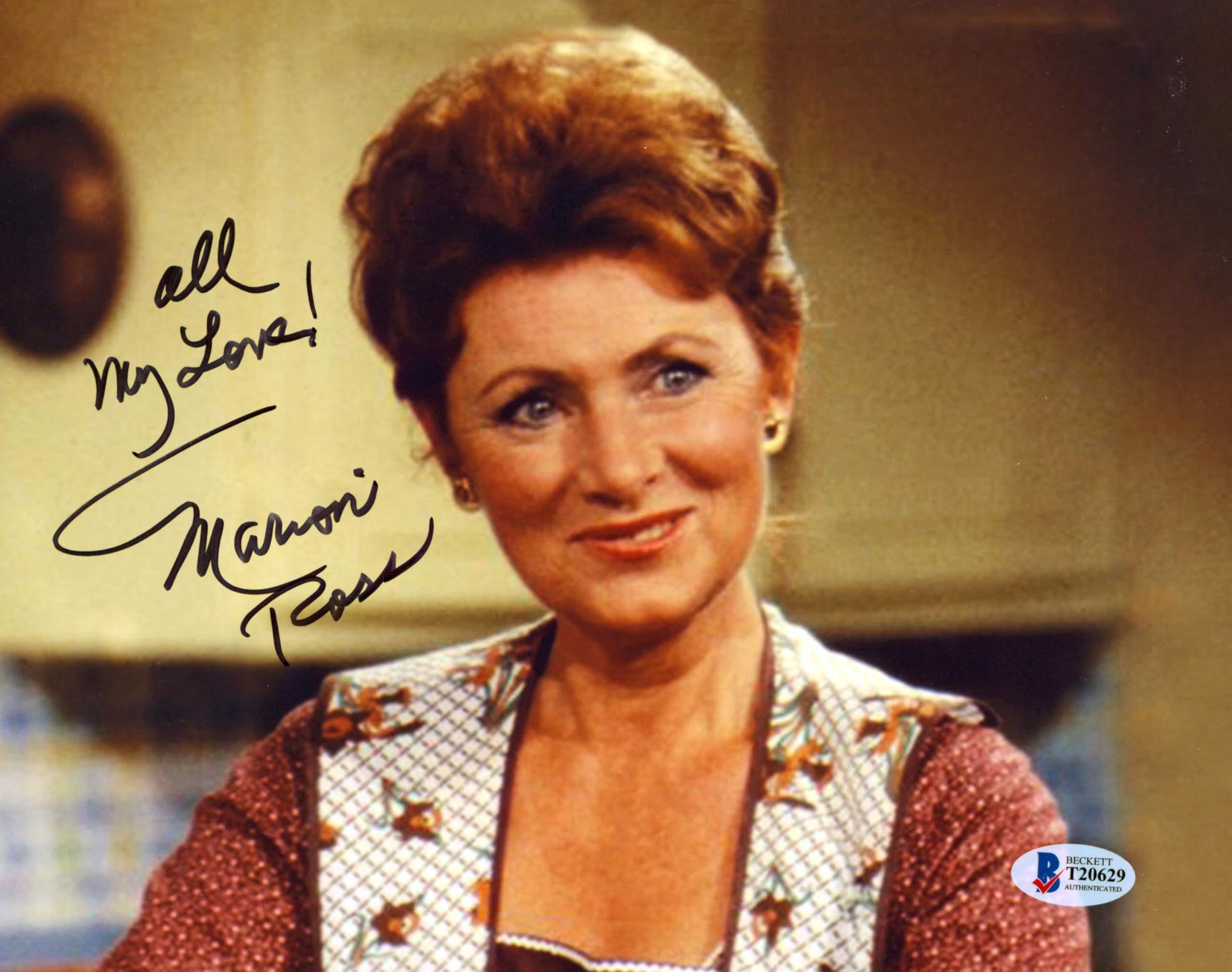 Marion Ross Happy Days "All My Love!" Authentic Signed 8x10 Photo BAS #T20629
