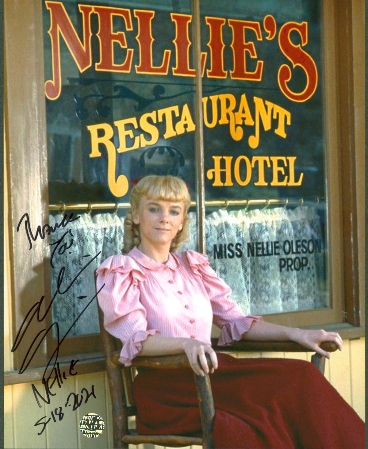 Alison Arngrim Little House on the Prairie "Nellie" Signed 8x10 Photo WWA 1