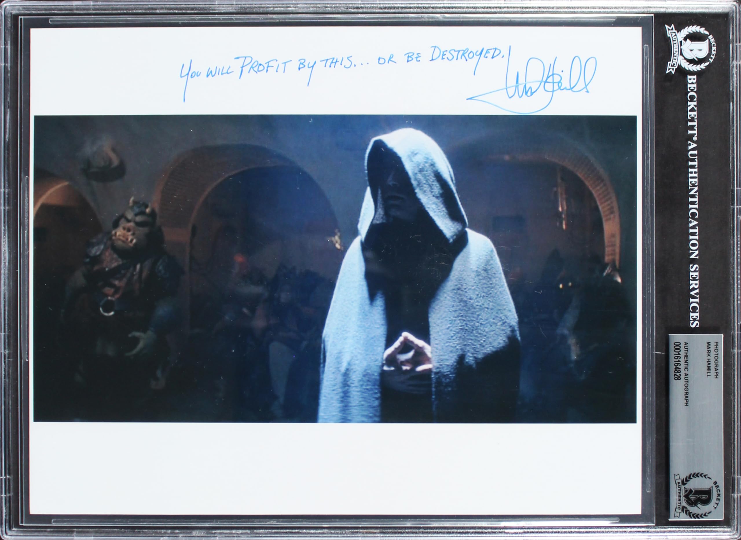 Mark Hamill Star Wars Return of the Jedi Signed 8x10 Photo BAS Slabbed