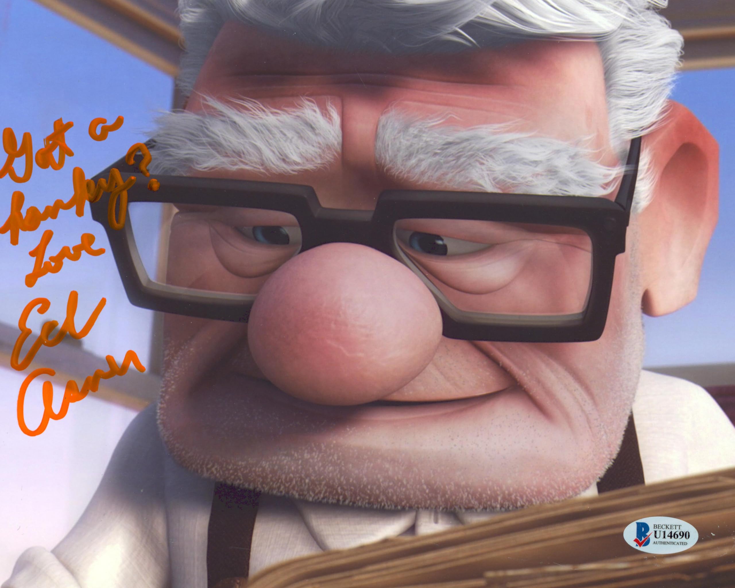 Ed Asner Up "Got A Hanky? Love" Authentic Signed 8x10 Photo BAS #U14690