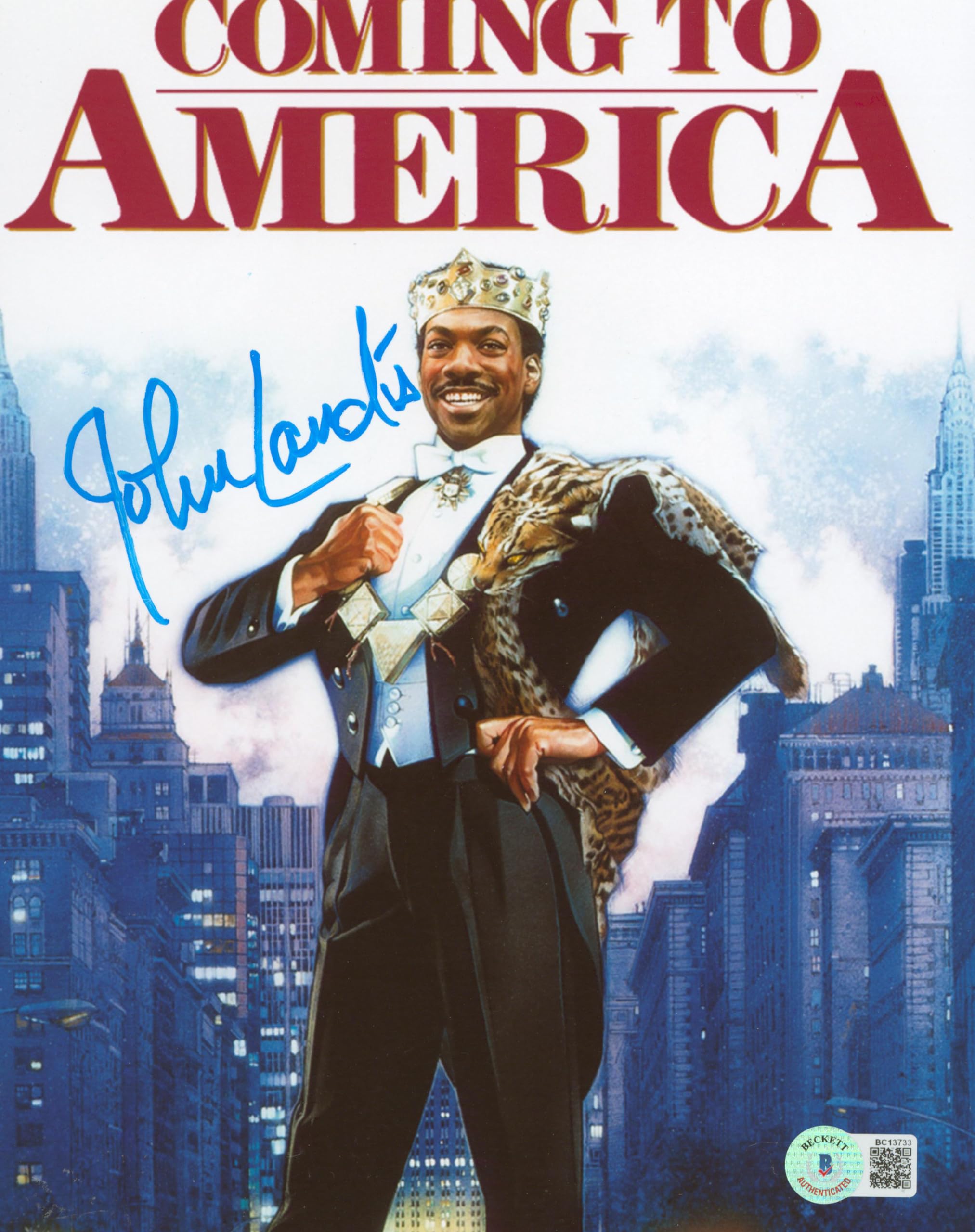 John Landis Coming to America Authentic Signed 8x10 Photo BAS #BC13733