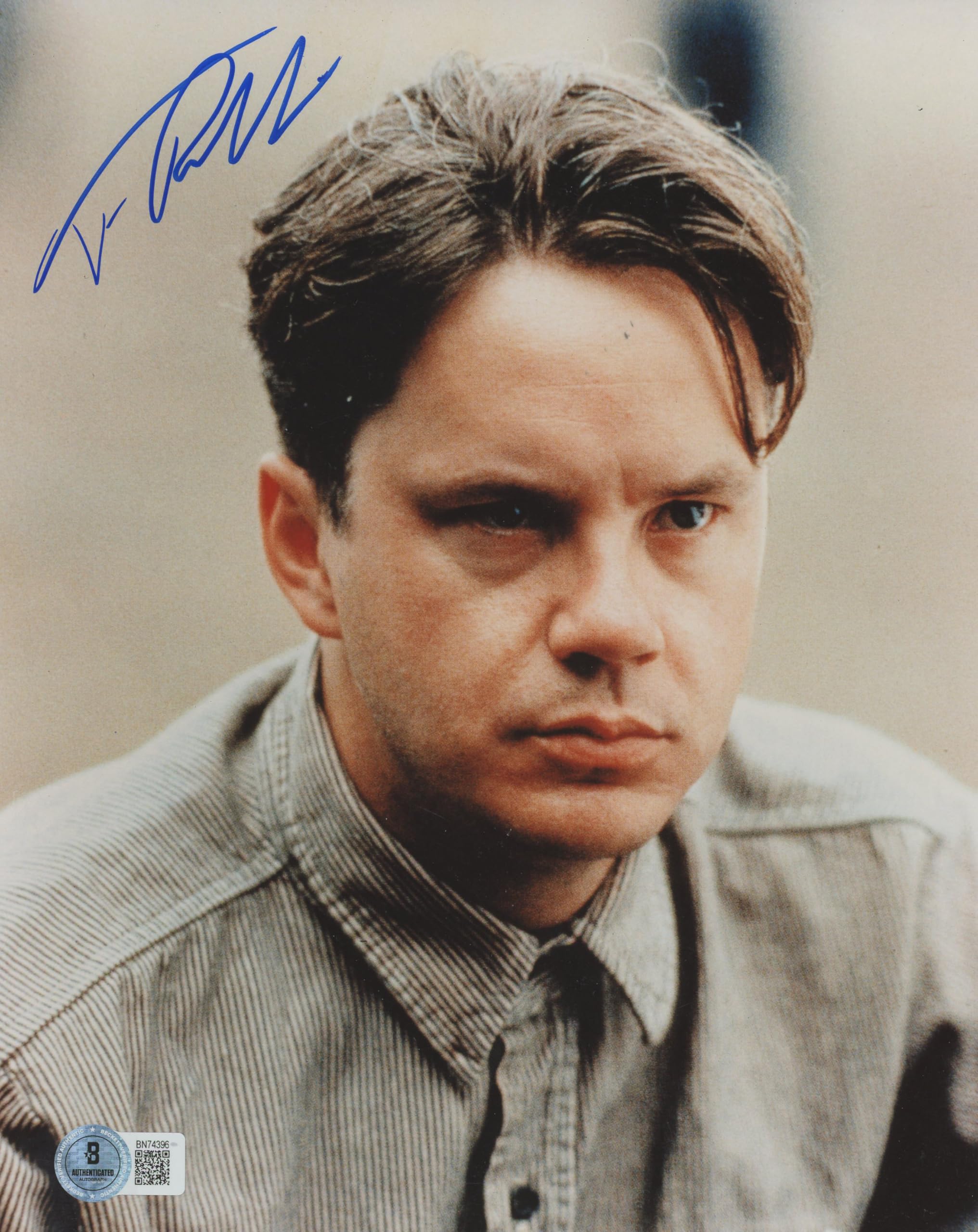 Tim Robbins The Shawshank Redemption Authentic Signed 8x10 Photo BAS #BN74396