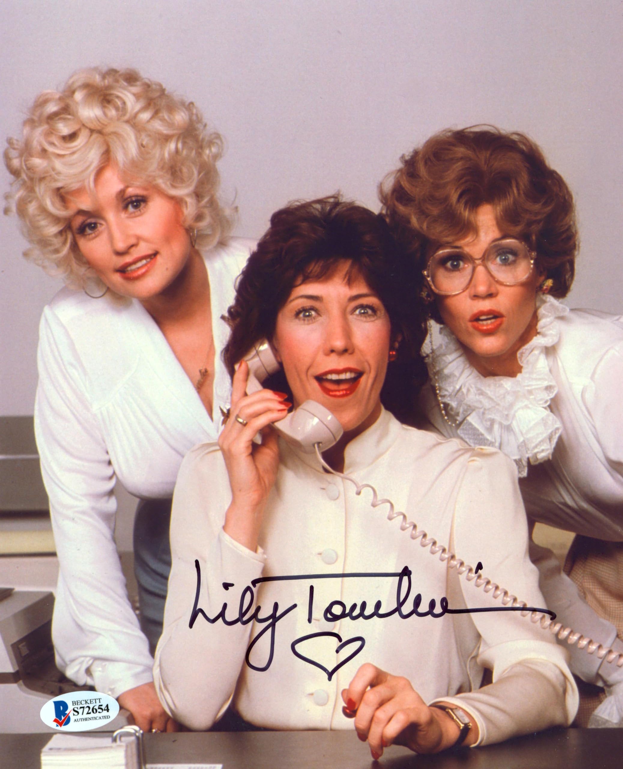 Lily Tomlin 9 to 5 Authentic Signed 8x10 Photo Autographed BAS #S72654