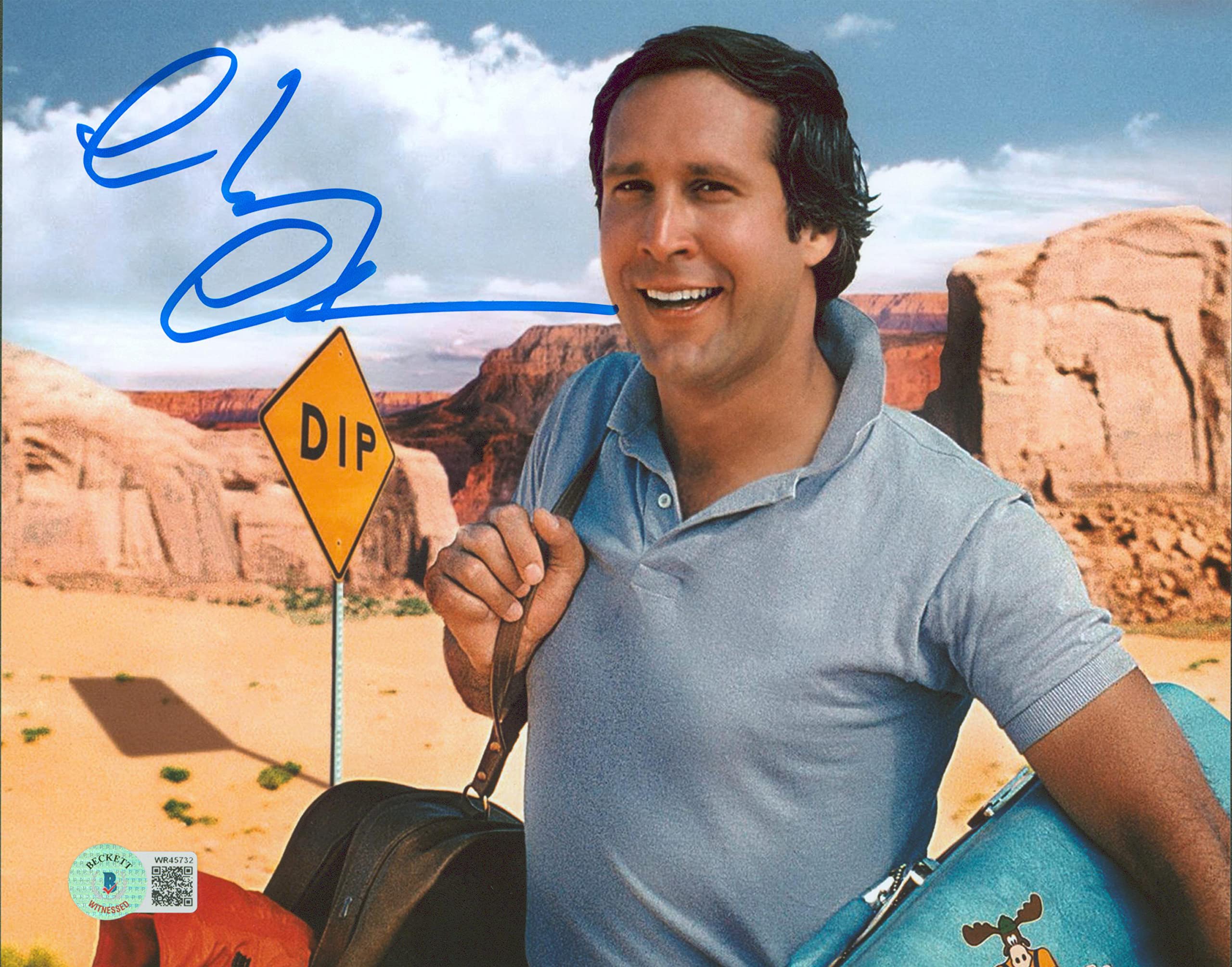 Chevy Chase Vacation Authentic Signed 8x10 Desert Photo BAS Witnessed