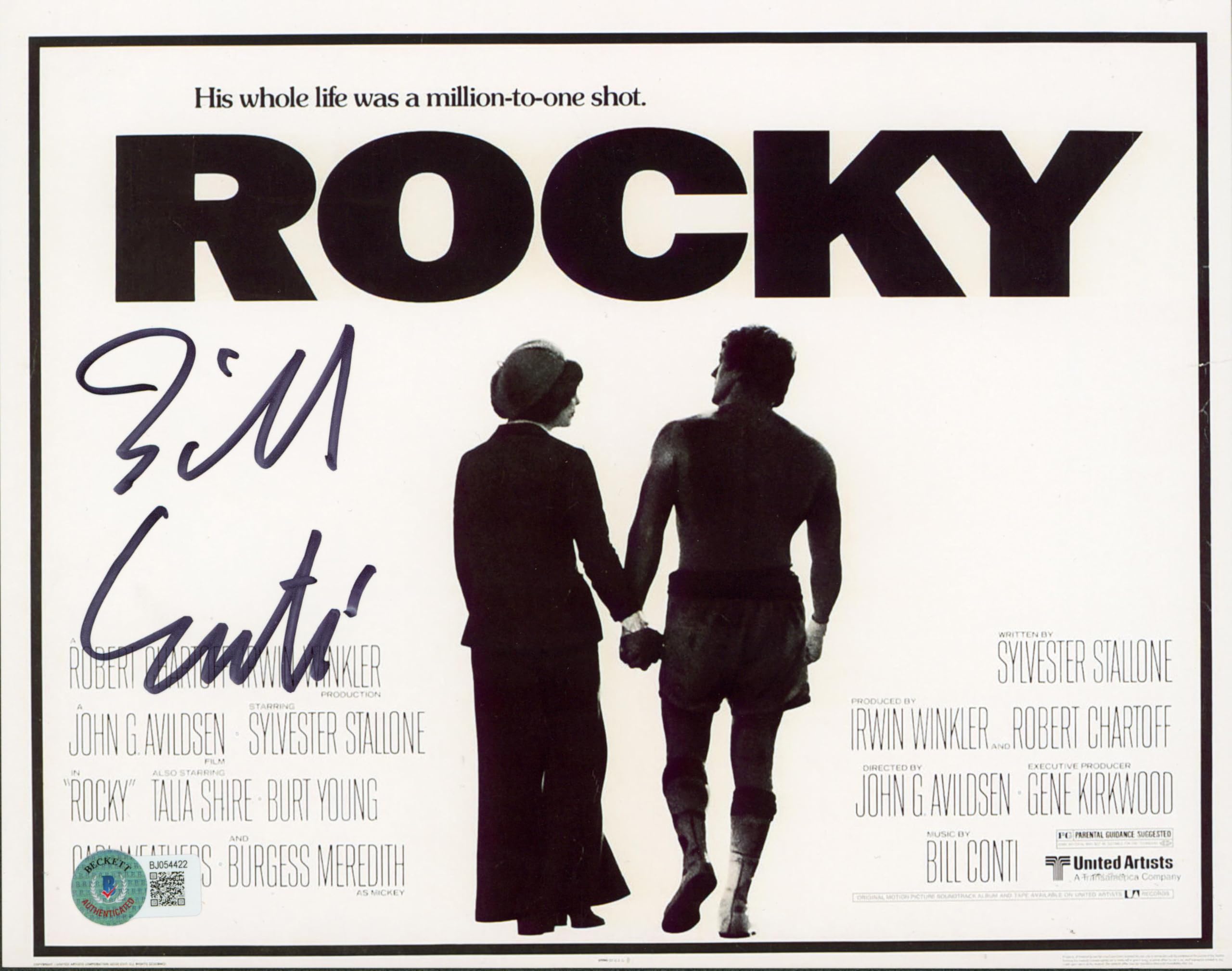 Bill Conti Rocky Authentic Signed 8x10 Horizontal Photo Autographed BAS 1