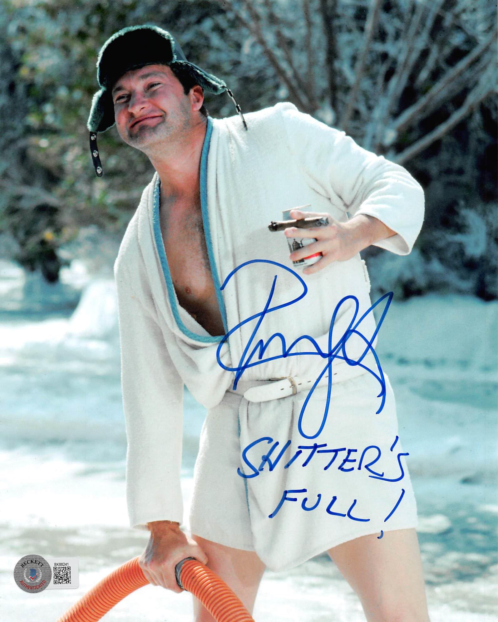 Randy Quaid Christmas Vacation "S******'s Full!" Signed 8x10 Photo BAS #BK88241