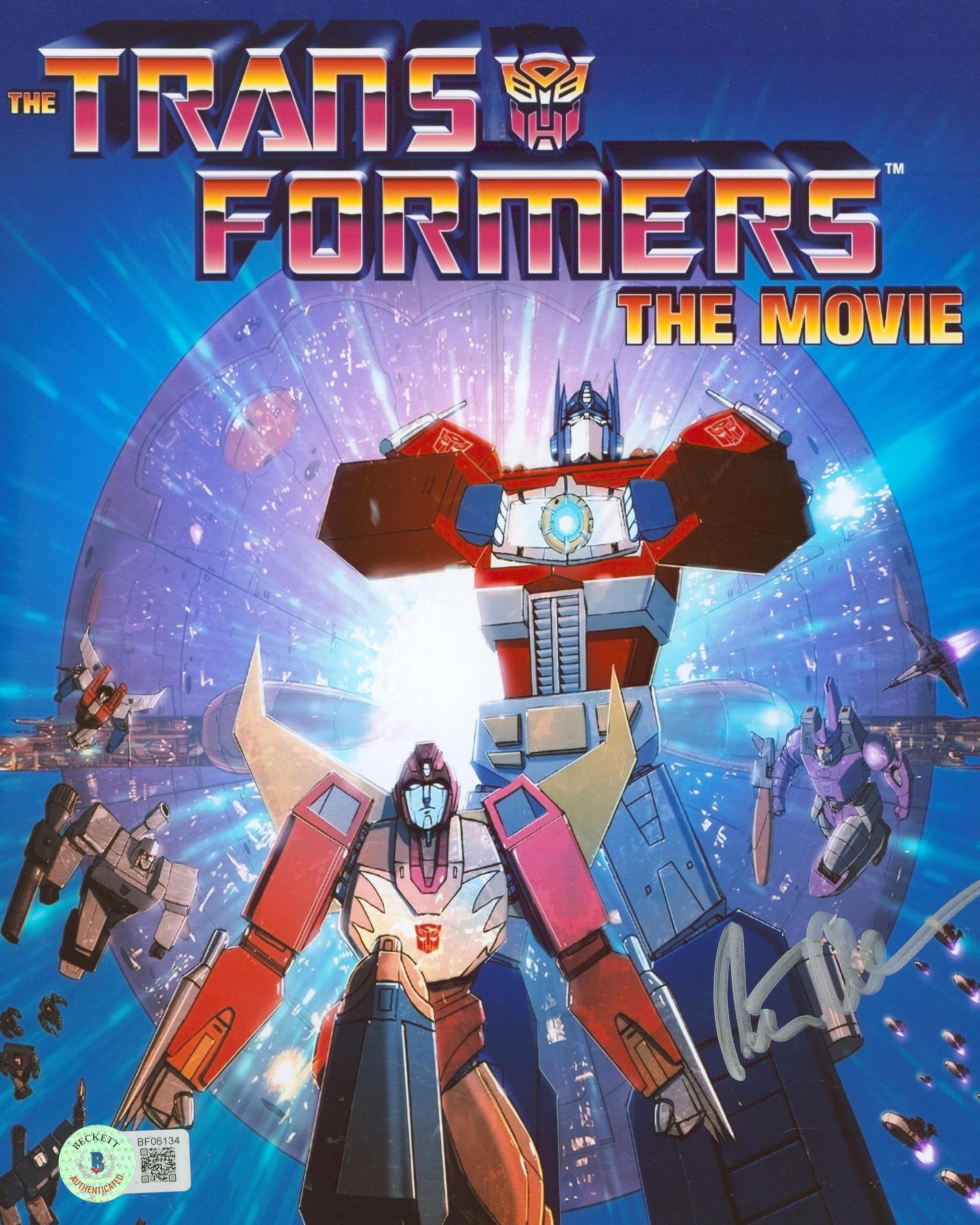 Peter Cullen Transformers The Movie Authentic Signed 8x10 Photo BAS #BF06134