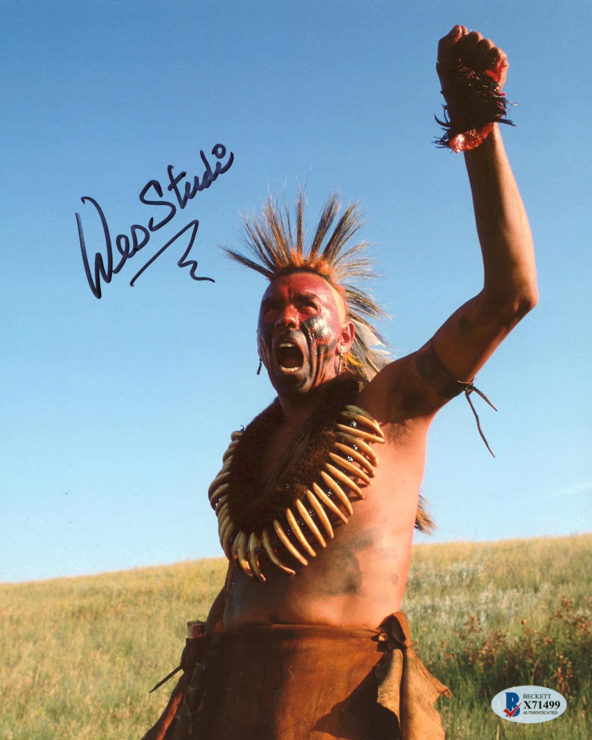 Wes Studi Dances with Wolves Authentic Signed 8x10 Photo Autographed BAS #X71499