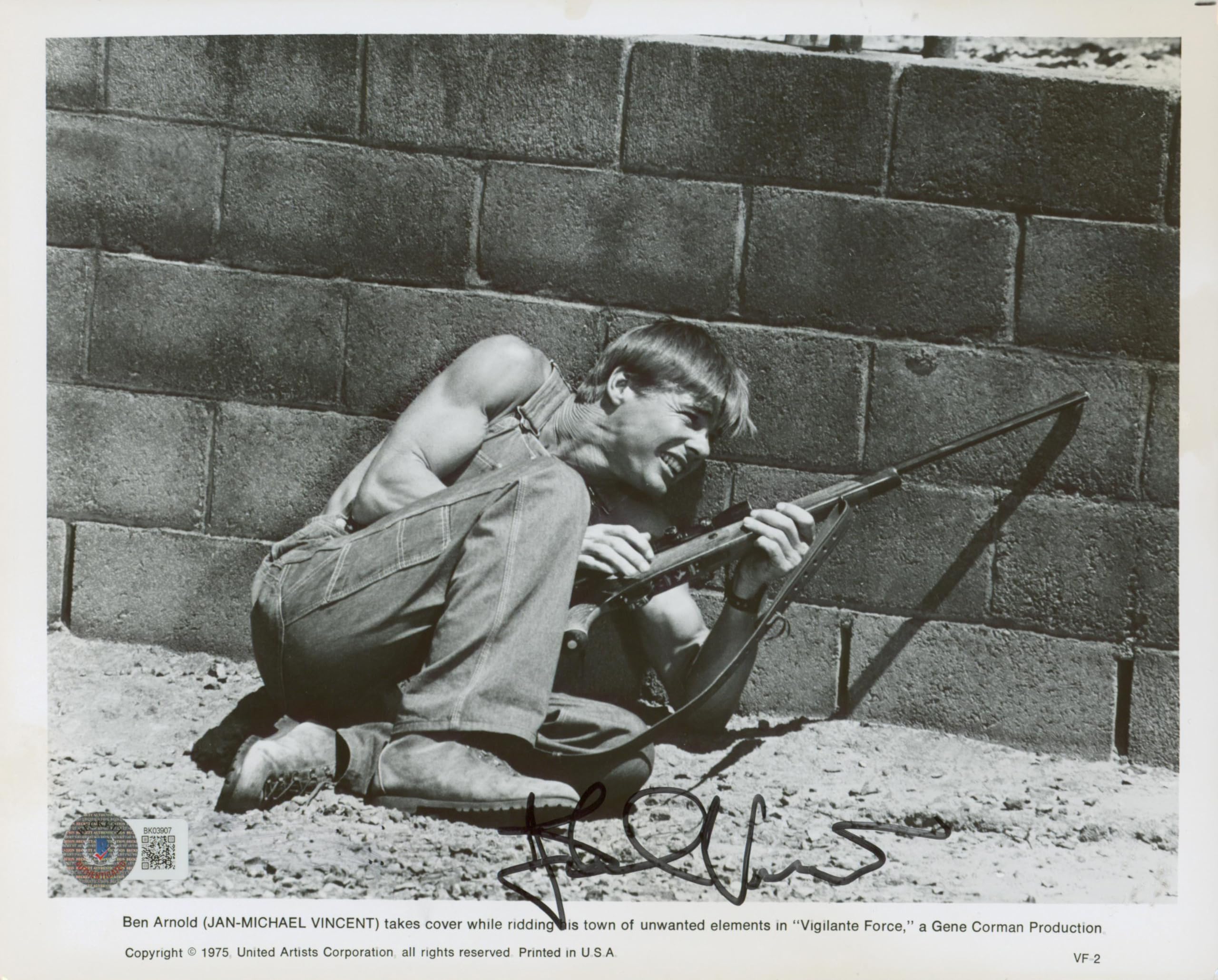 Jan-Michael Vincent Vigilante Force Authentic Signed 8x10 Photo BAS #BK03907