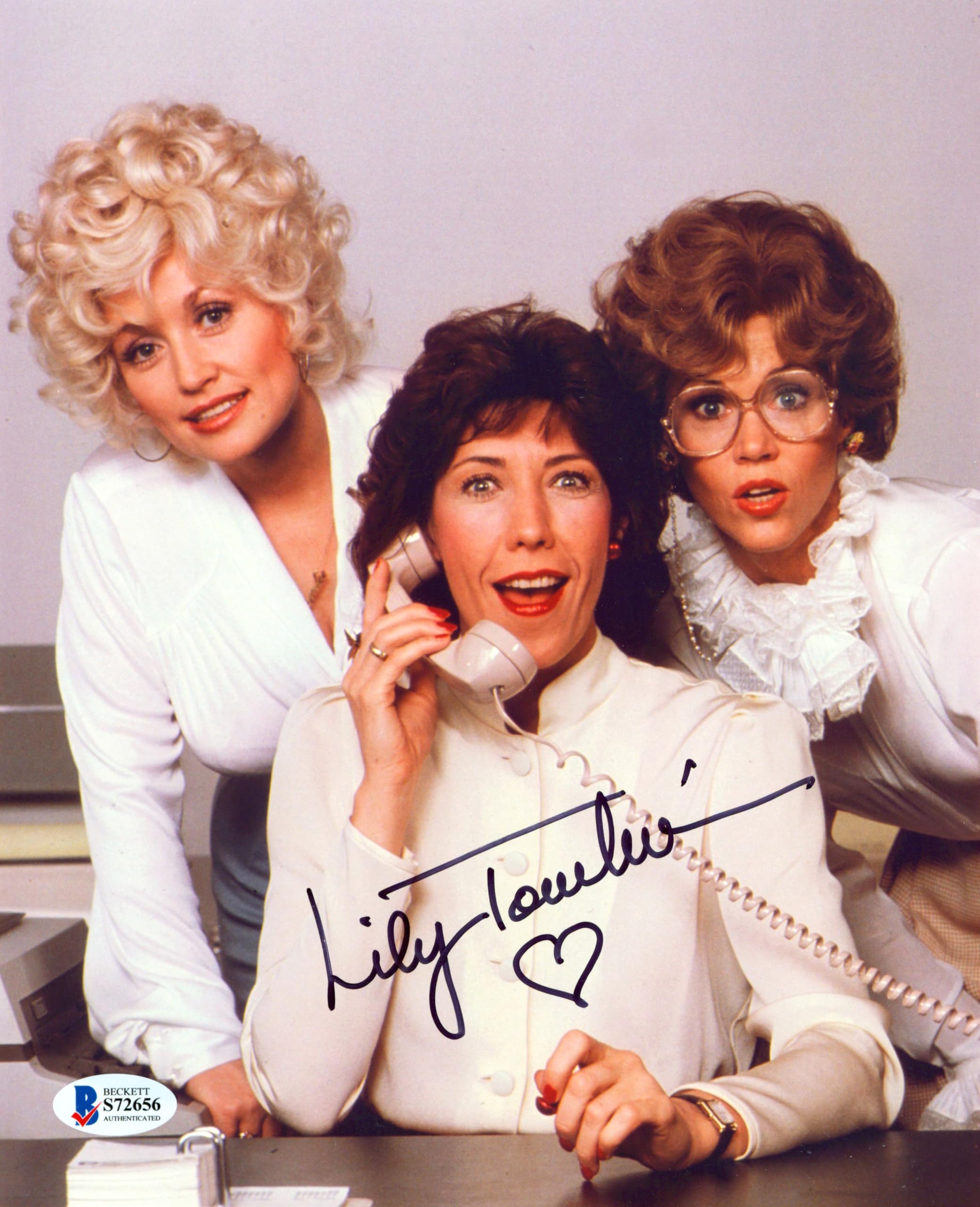 Lily Tomlin 9 to 5 Authentic Signed 8x10 Photo BAS #S72656