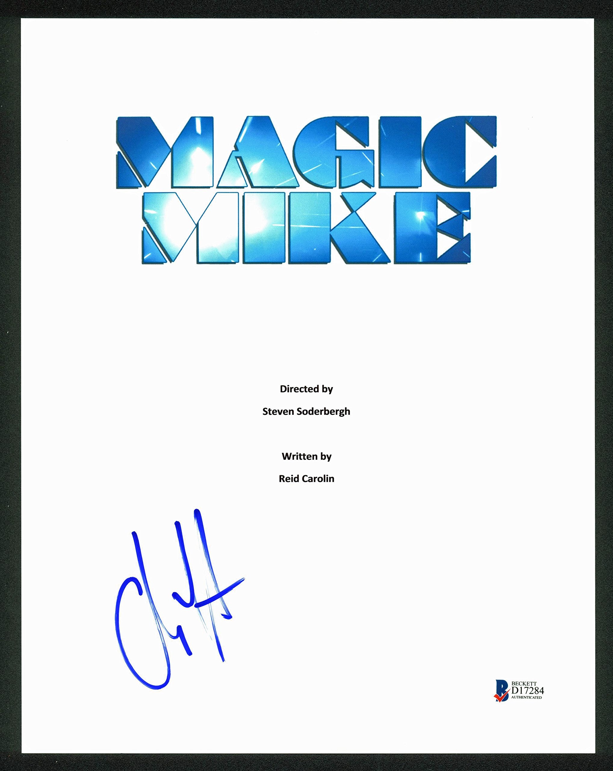 Channing Tatum Authentic Signed Magic Mike 8.5x11 Script Cover BAS #D17284