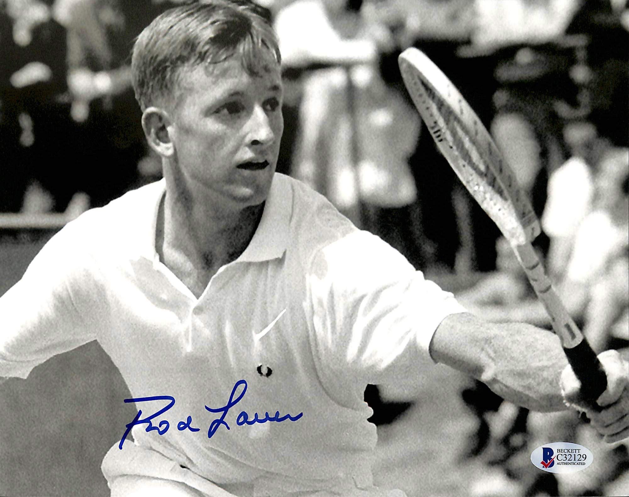 Rod Laver Tennis Authentic Signed 8x10 Photo Autographed BAS 2