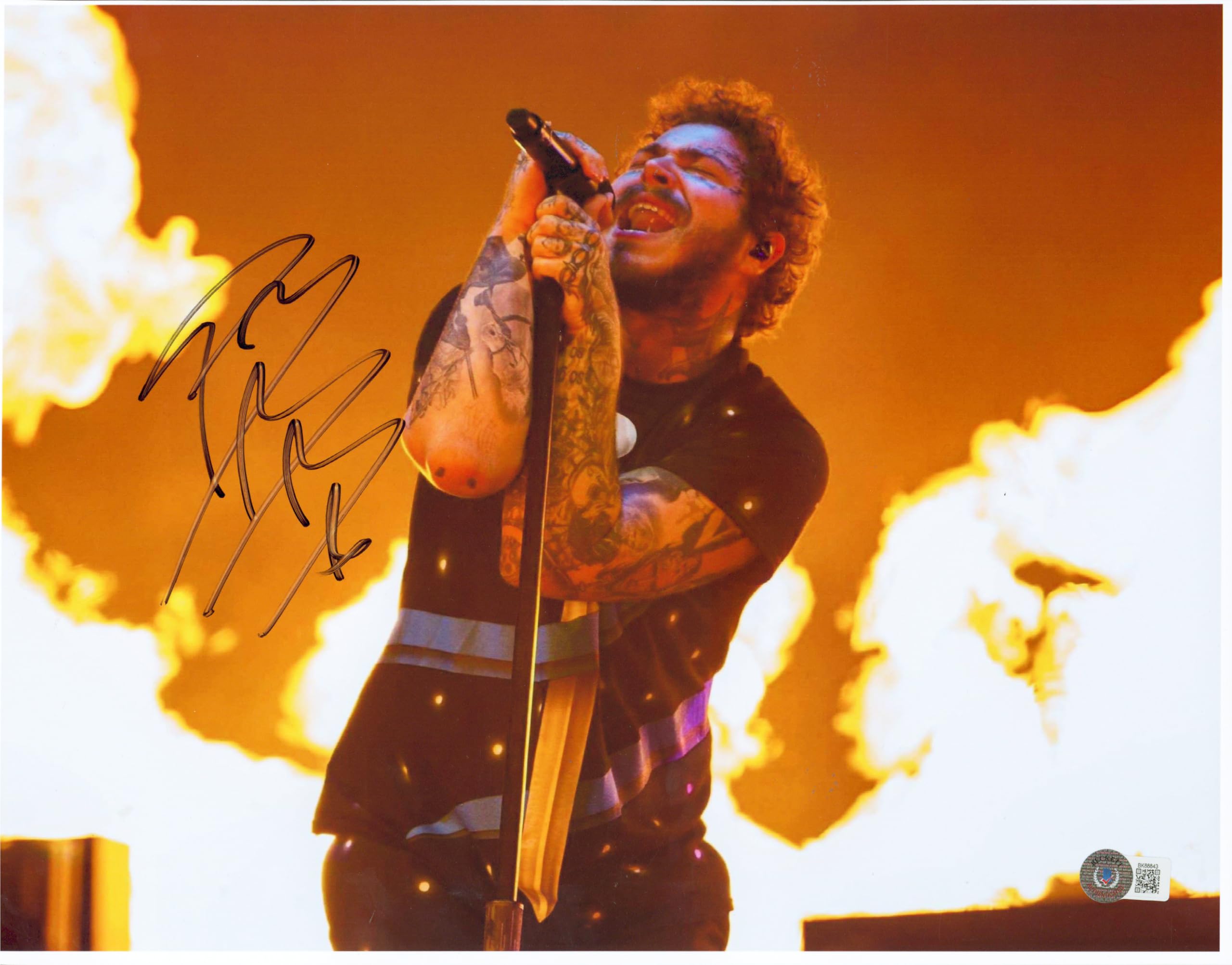 Post Malone Authentic Signed 11x14 Photo Autographed BAS #BK88843