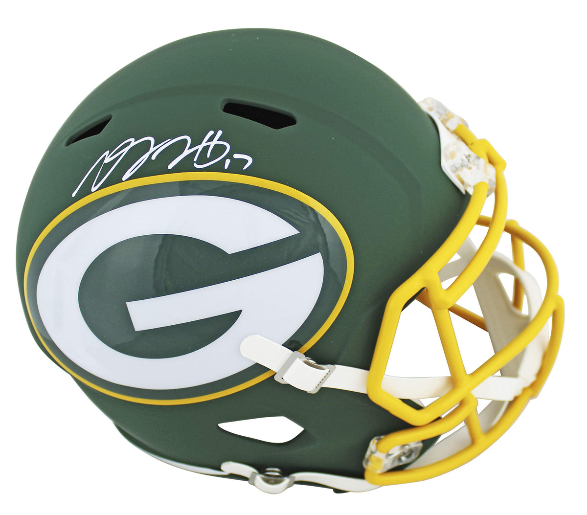 Packers Davante Adams Signed Amp Full Size Speed Rep Helmet JSA Witness