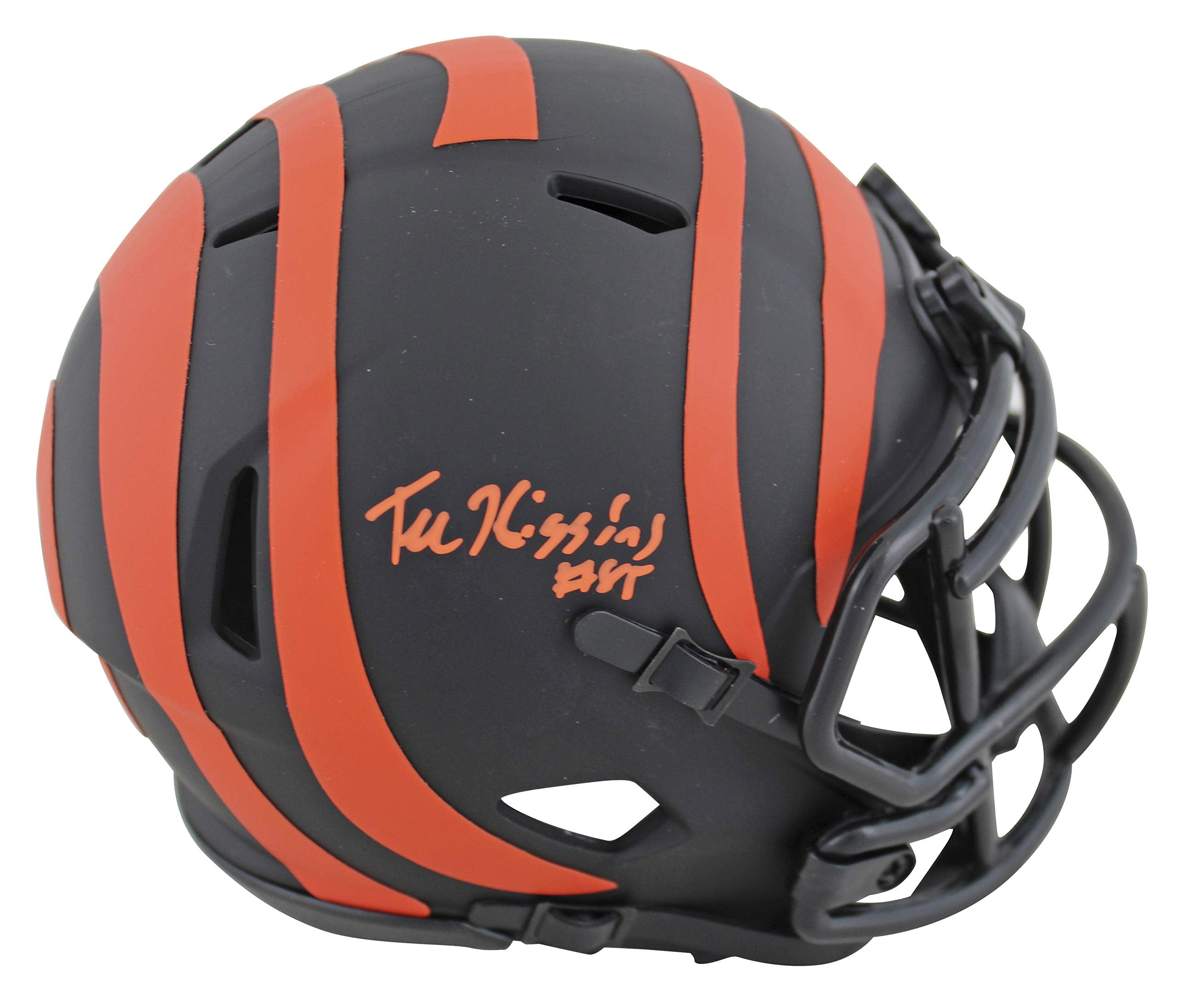 Bengals Tee Higgins Authentic Signed Eclipse Speed Mini Helmet BAS Witnessed