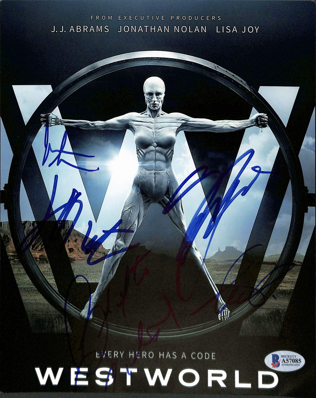 Westworld (5) Wright, Sarafyan, Woodward +2 Signed 8x10 Photo BAS #A57085