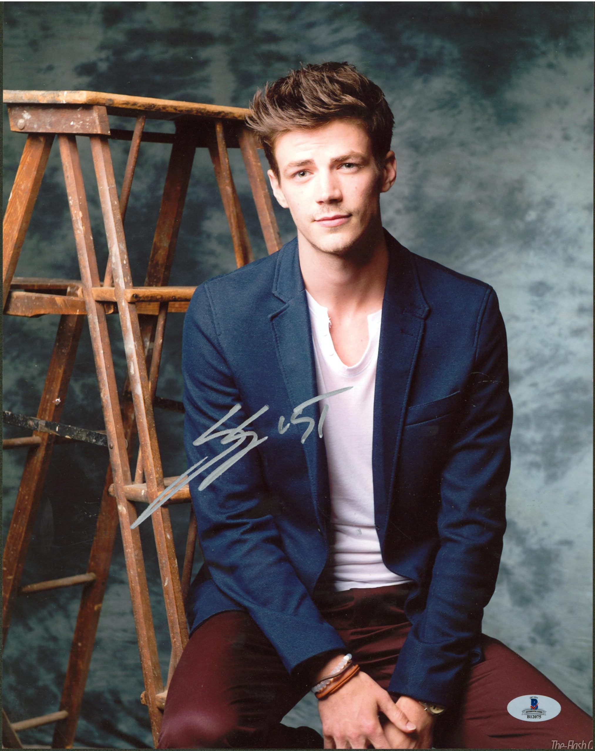 Grant Gustin The Flash Authentic Signed 11x14 Photo Autographed BAS #B12075