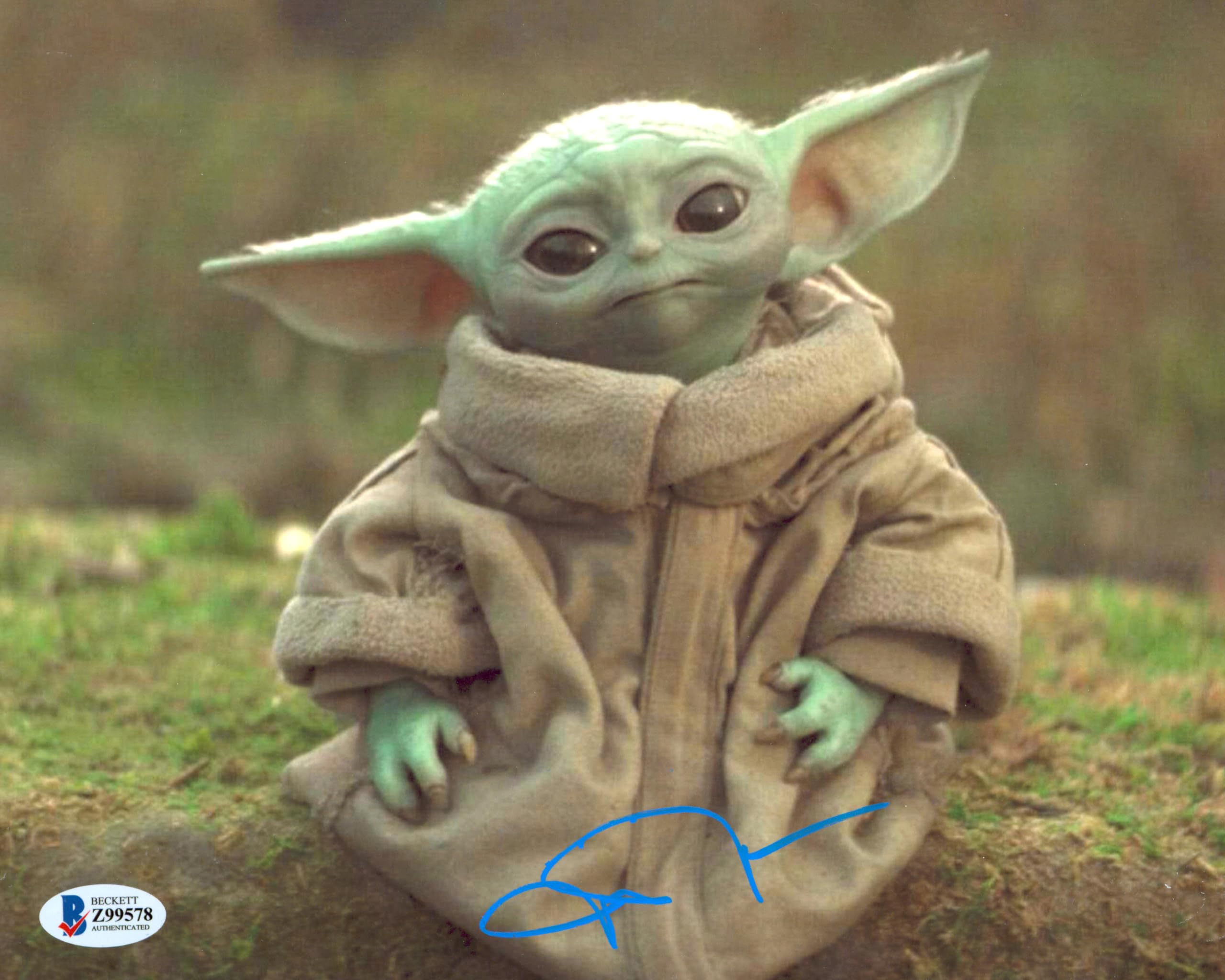 John Rosengrant The Mandalorian Authentic Signed 8x10 Photo BAS #Z99578